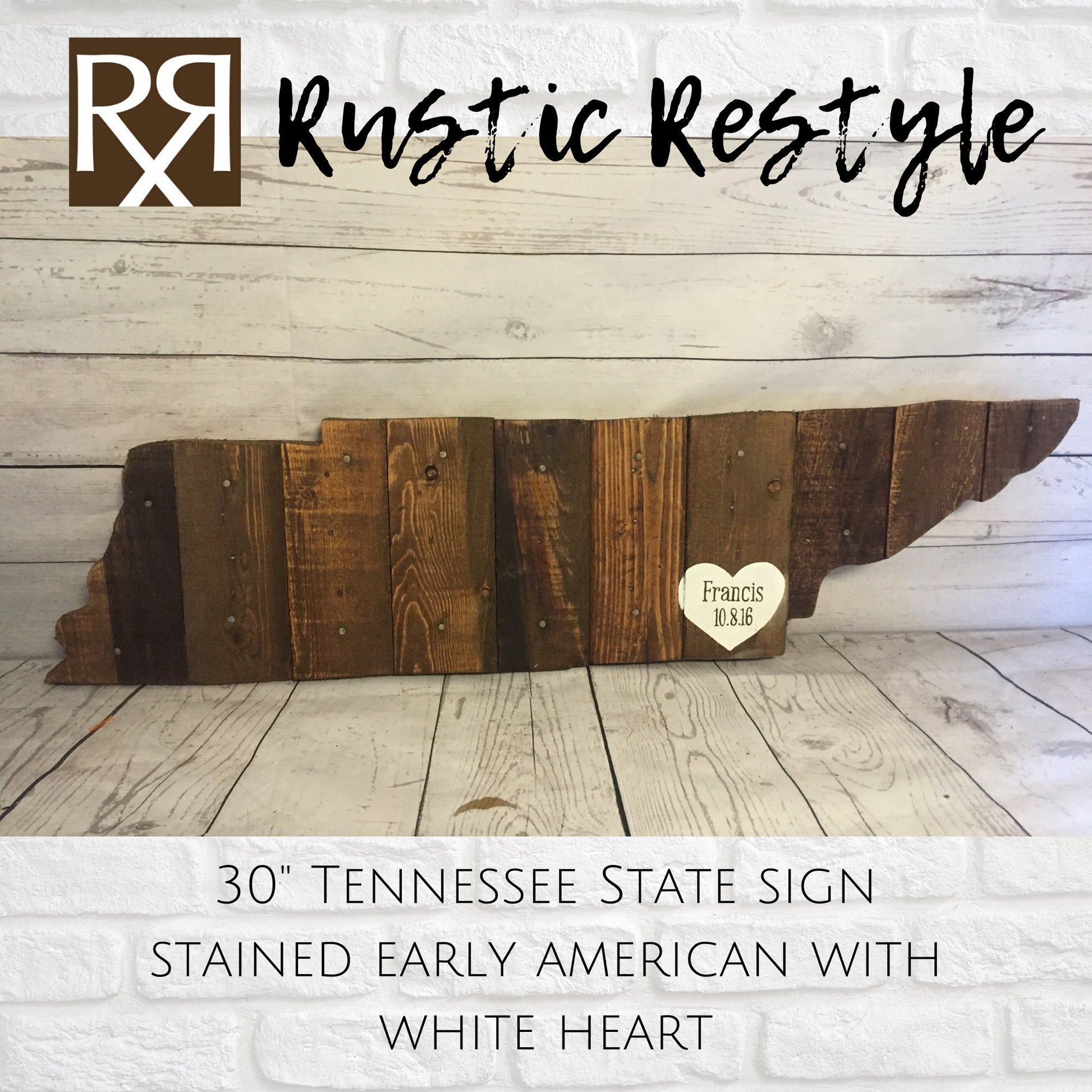 Tennessee State wood cut out wedding Guest book Alternative decor Sign