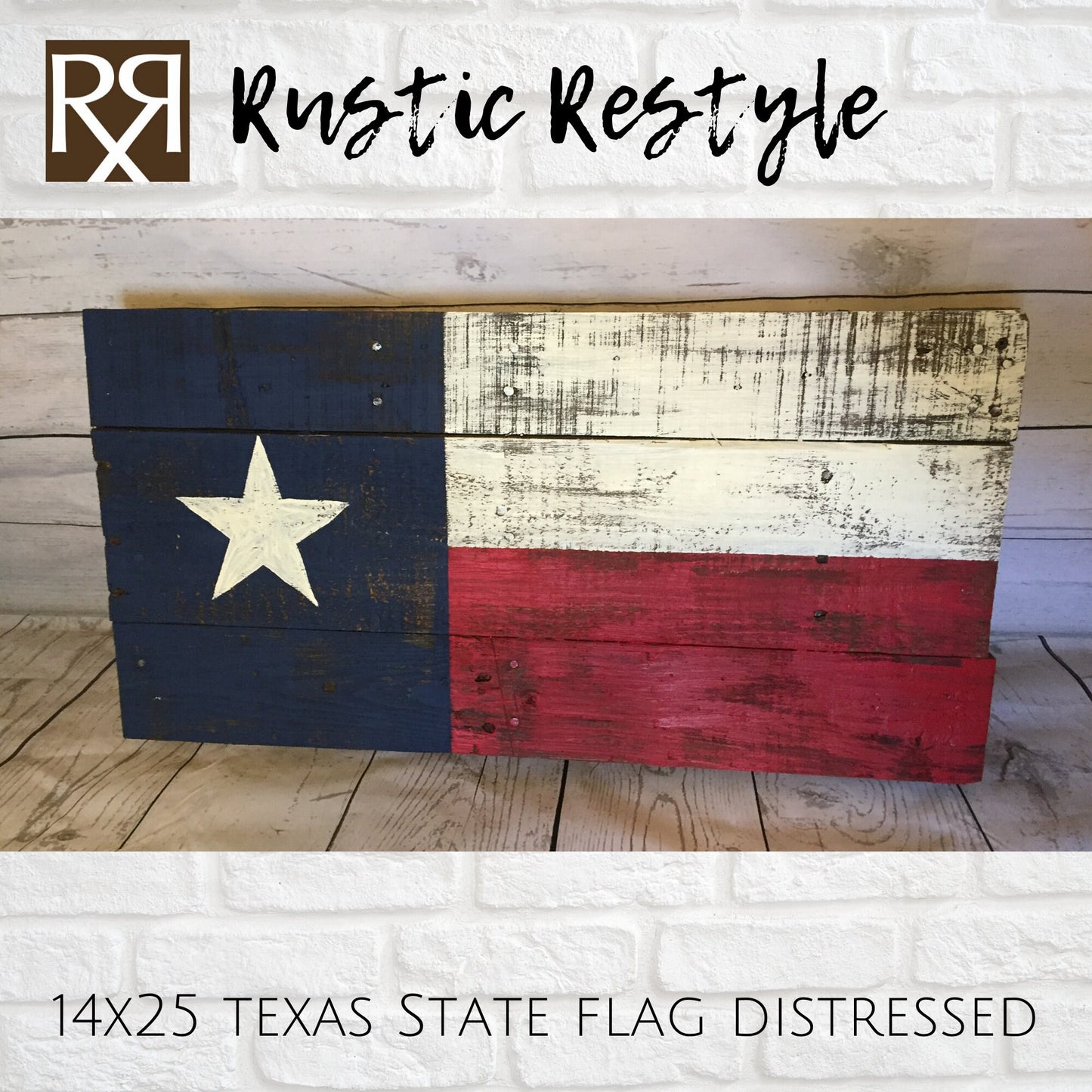 Wooden Texas flag Pallet Sign Wall Art Decor