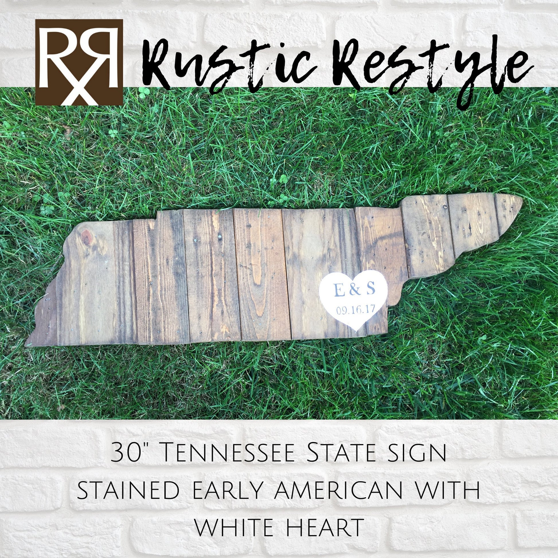 Tennessee State wood cut out wedding Guest book Alternative decor Sign