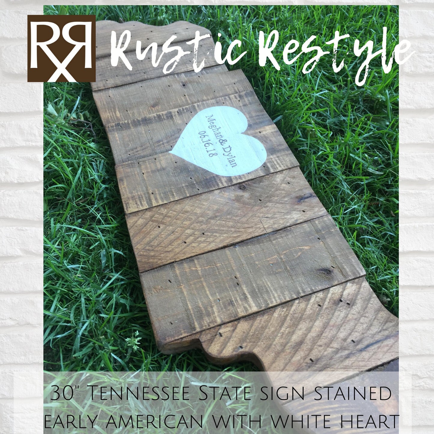 Tennessee State wood cut out wedding Guest book Alternative decor Sign