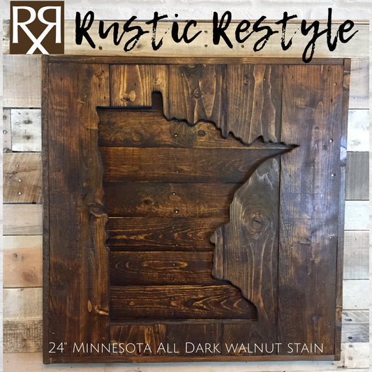 Wood state reclaimed sign, Wall Hangings, pallet signage, Minnesota state gift, state signs, recycled pallet sign, minnesota home decor