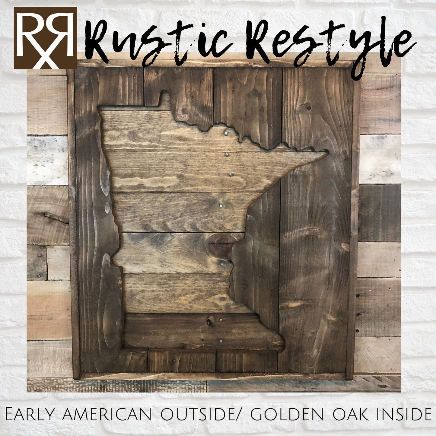 Wood state reclaimed sign, Wall Hangings, pallet signage, Minnesota state gift, state signs, recycled pallet sign, minnesota home decor