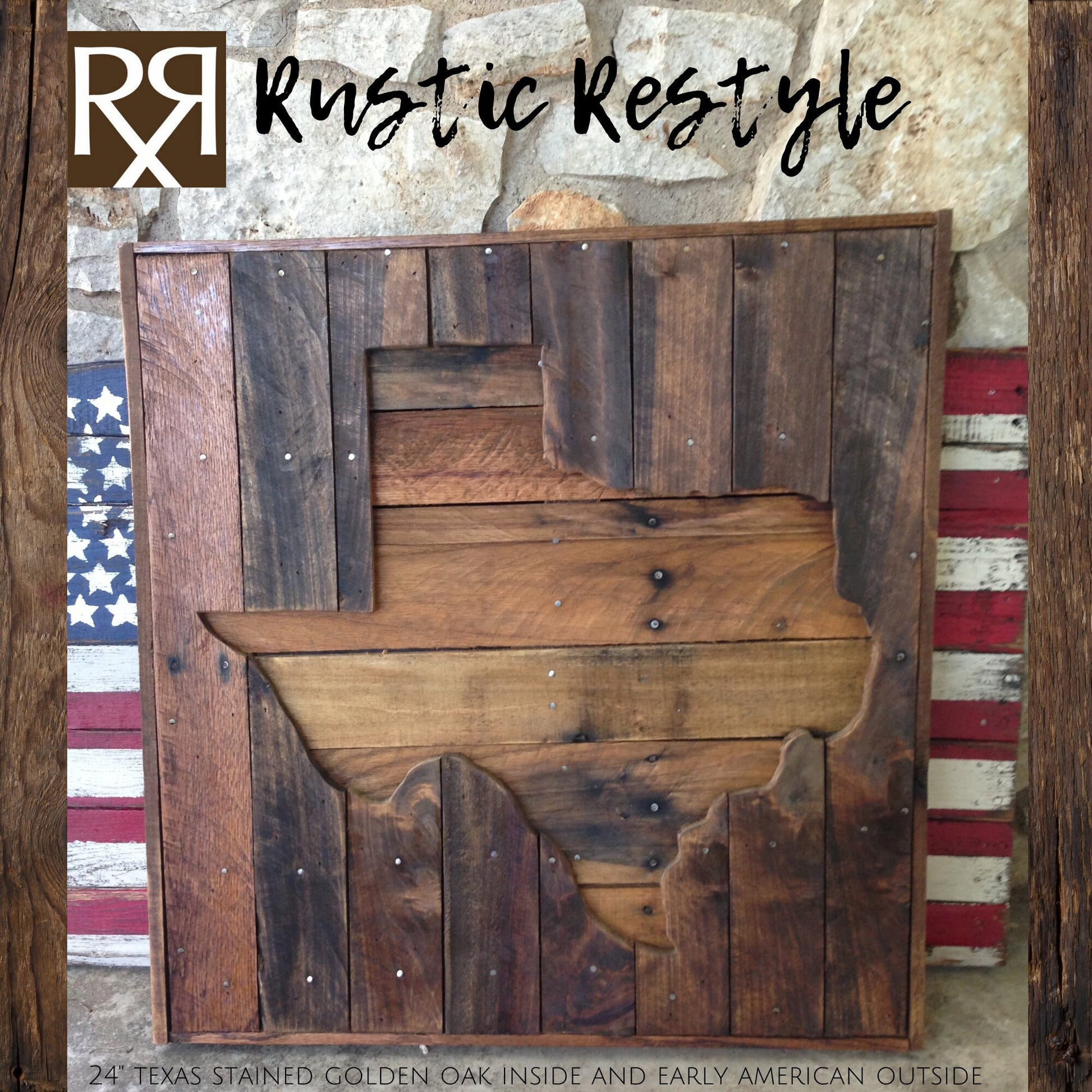 Wooden Texas cutout sign rustic home decor