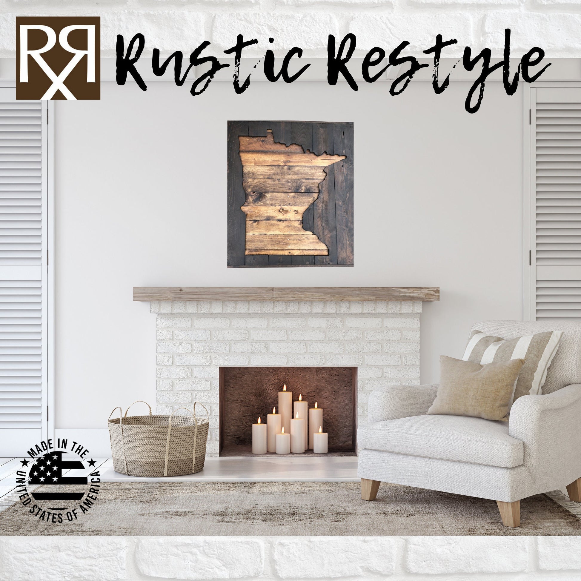Wood state reclaimed sign, Wall Hangings, pallet signage, Minnesota state gift, state signs, recycled pallet sign, minnesota home decor