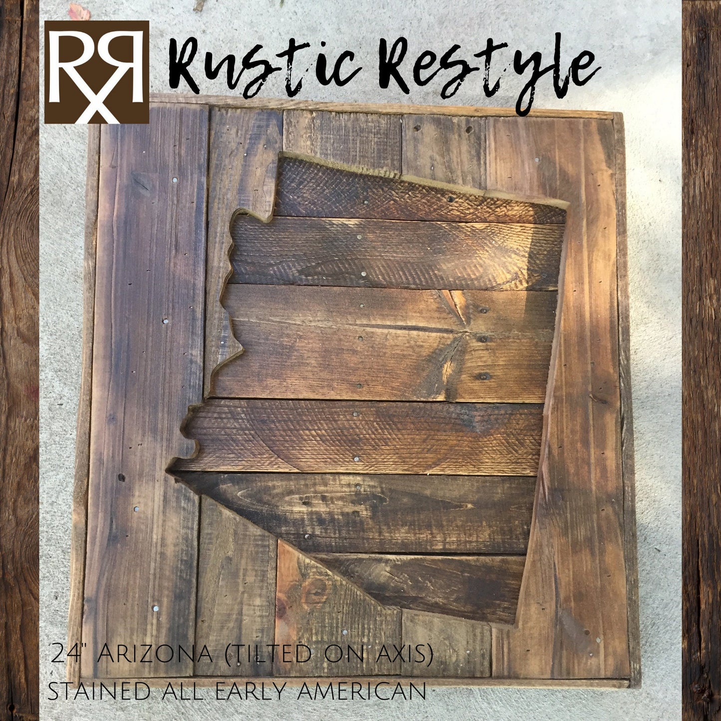 Rustic Minnesota Wood Sign – 24" State Wall Art