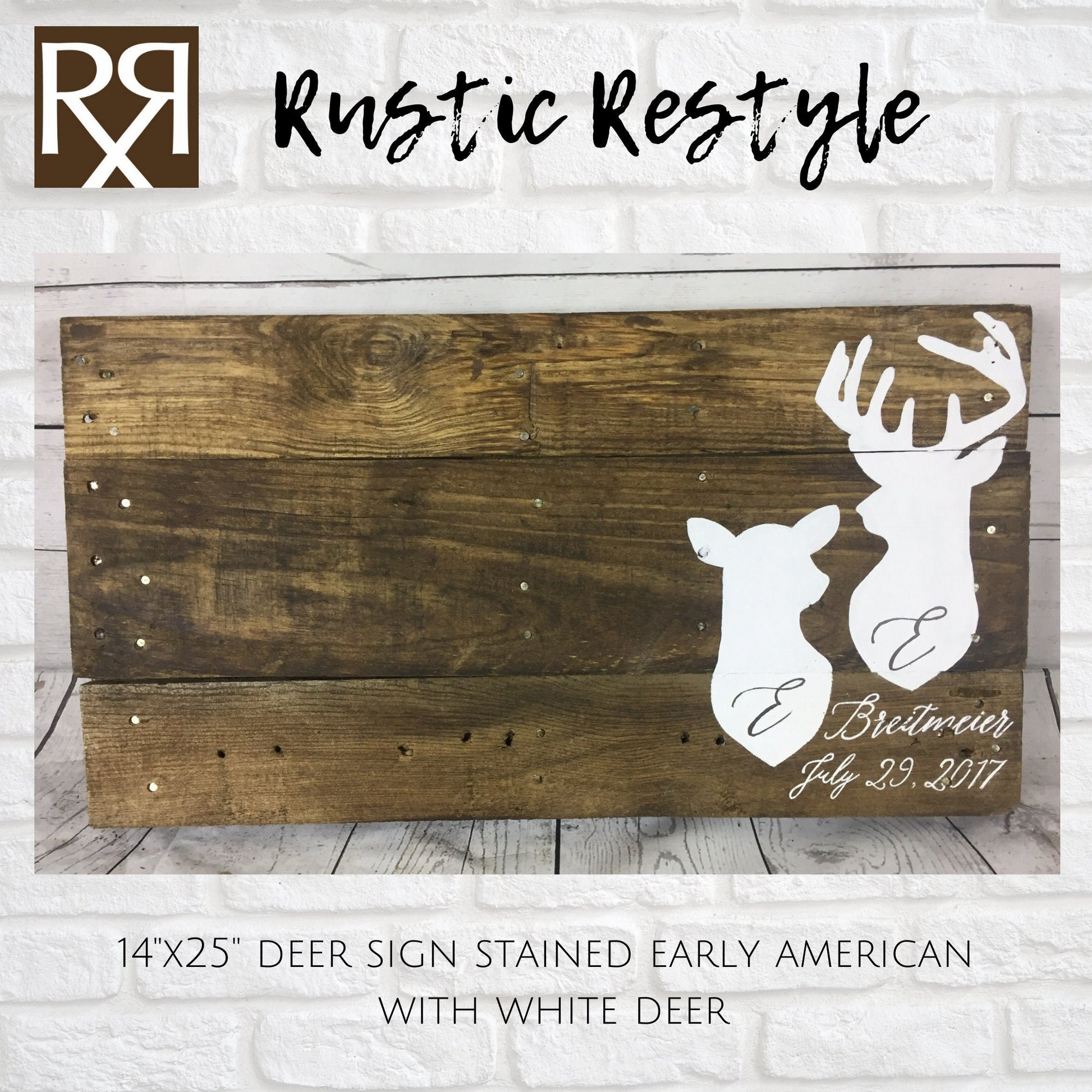 small fall wedding, Woodsy wedding, Guest book wood sign, woodland, Buck and Doe sign, guestbook Deer, for bride to be, stag head design