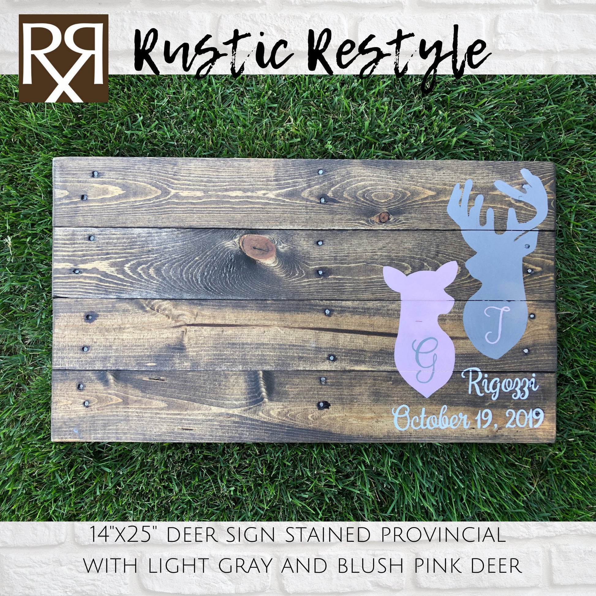 small fall wedding, Woodsy wedding, Guest book wood sign, woodland, Buck and Doe sign, guestbook Deer, for bride to be, stag head design
