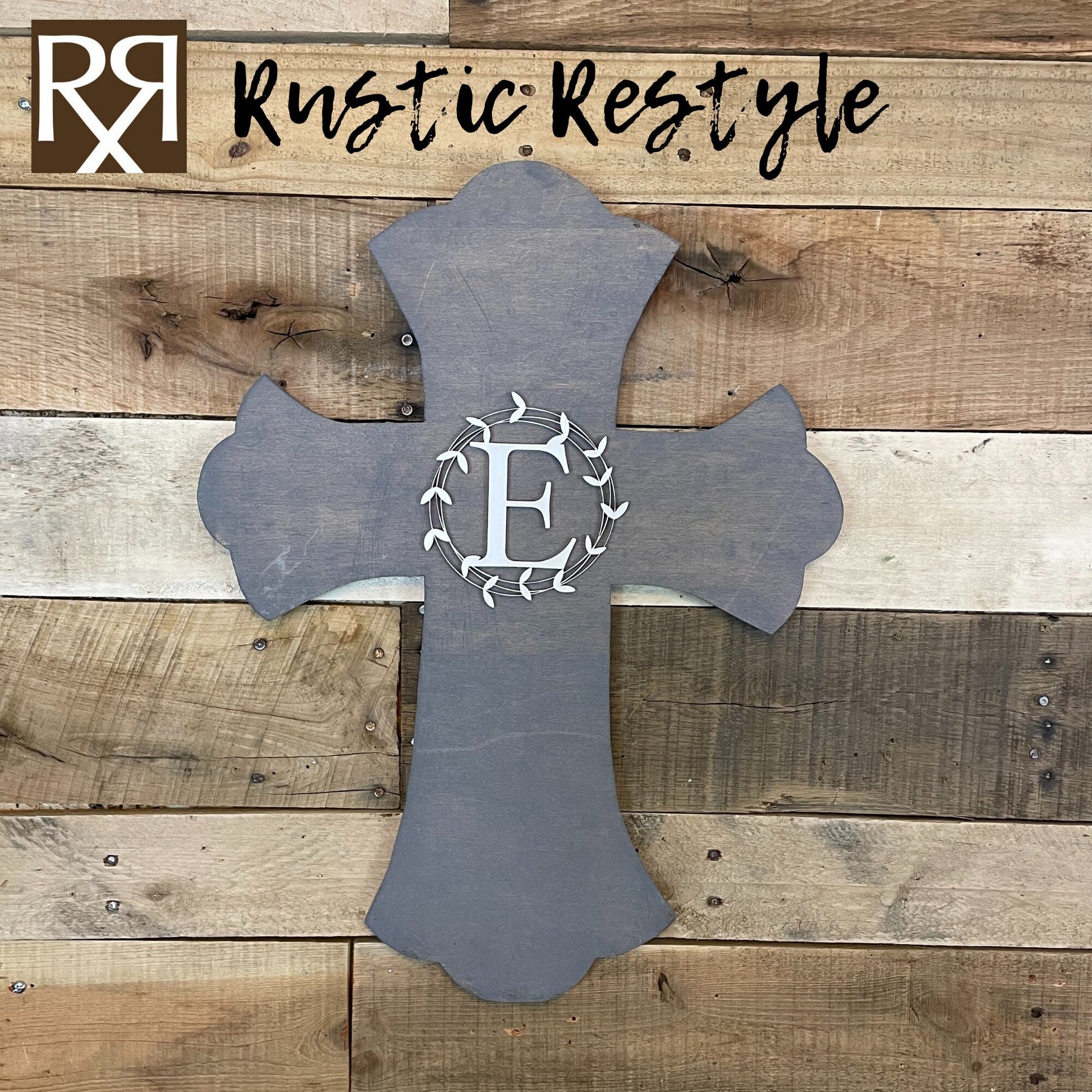 Last Name initial monogram small Personalized wooden cross, Wedding and Anniversary sign-able crosses, Family support keepsake reminder gift