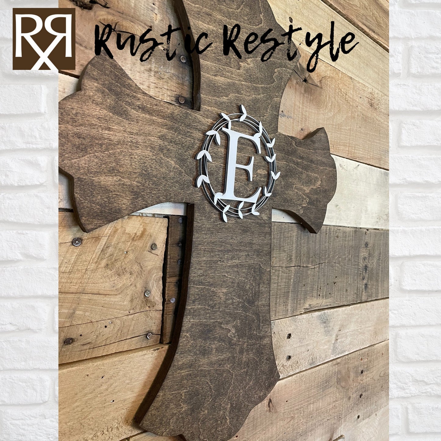 Last Name initial monogram small Personalized wooden cross, Wedding and Anniversary sign-able crosses, Family support keepsake reminder gift