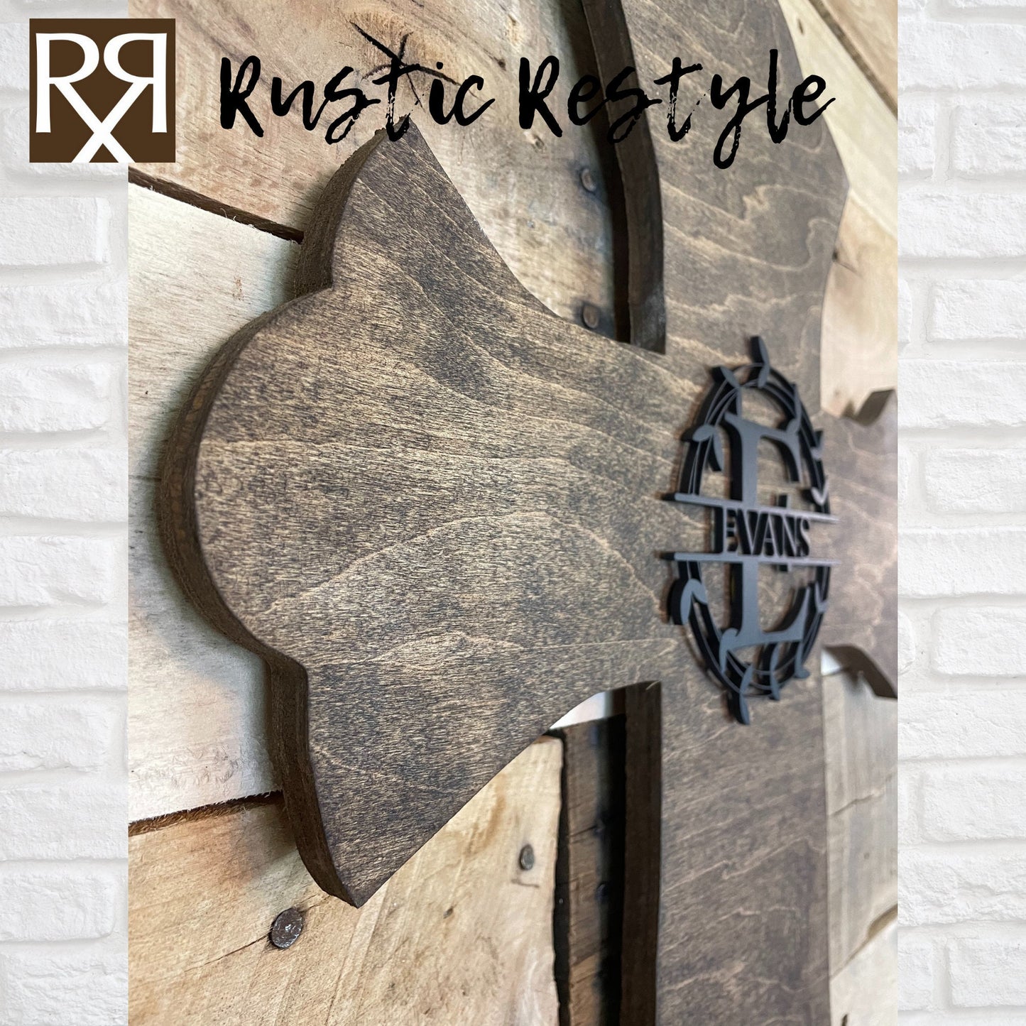 Last Name split monogram small Personalized wooden cross, Wedding and Anniversary sign-able crosses, Family support keepsake reminder gift