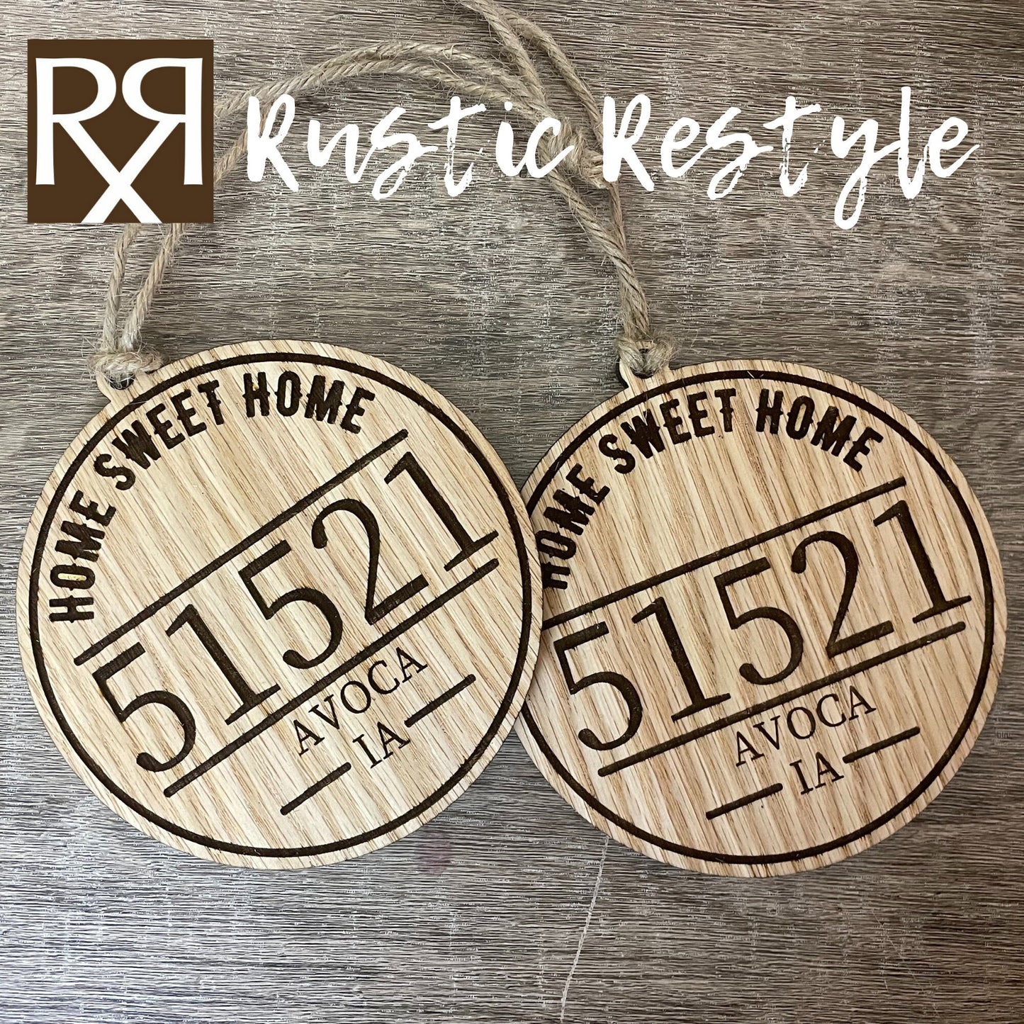 Home sweet Home Customized Zip code ornament
