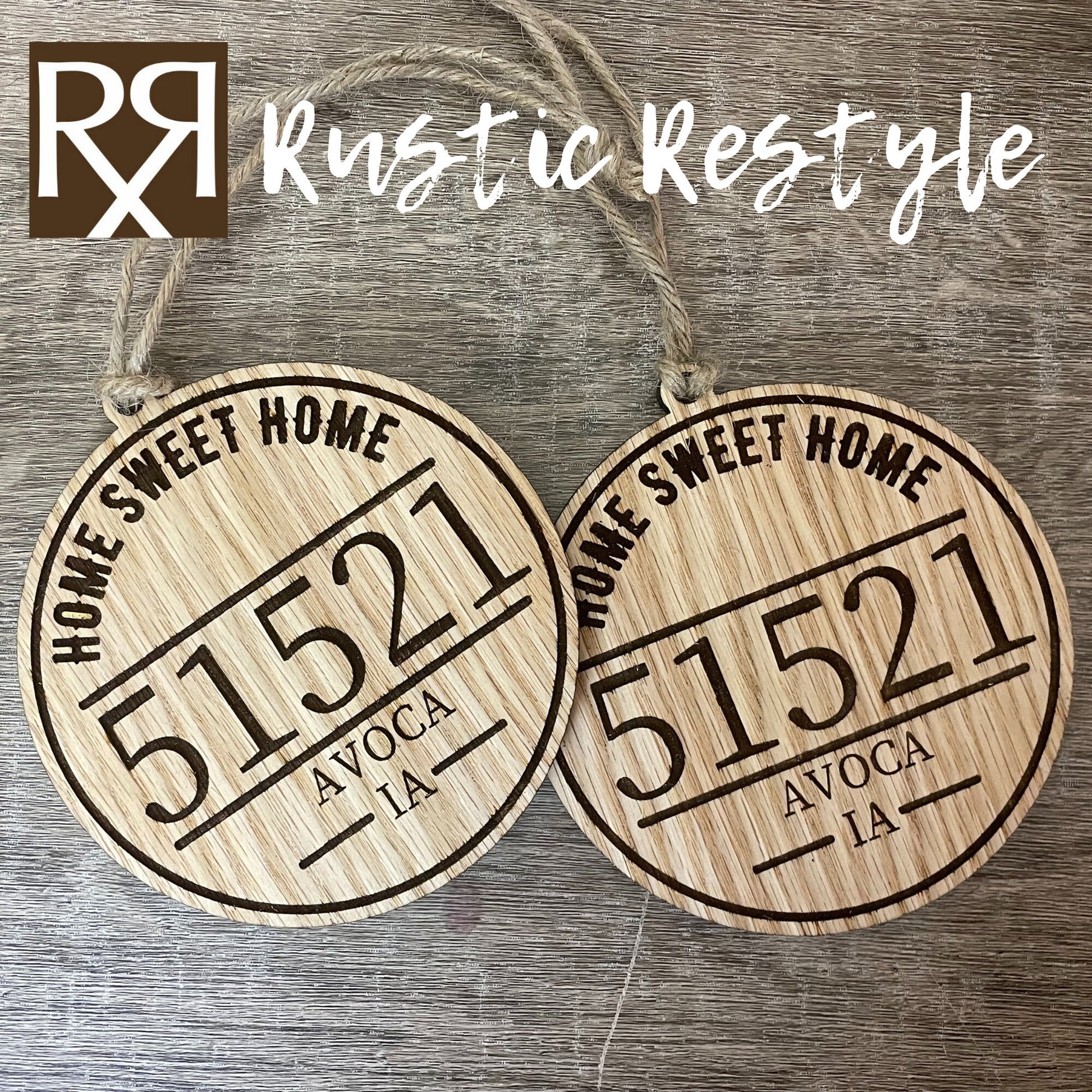 Home sweet Home Customized Zip code ornament