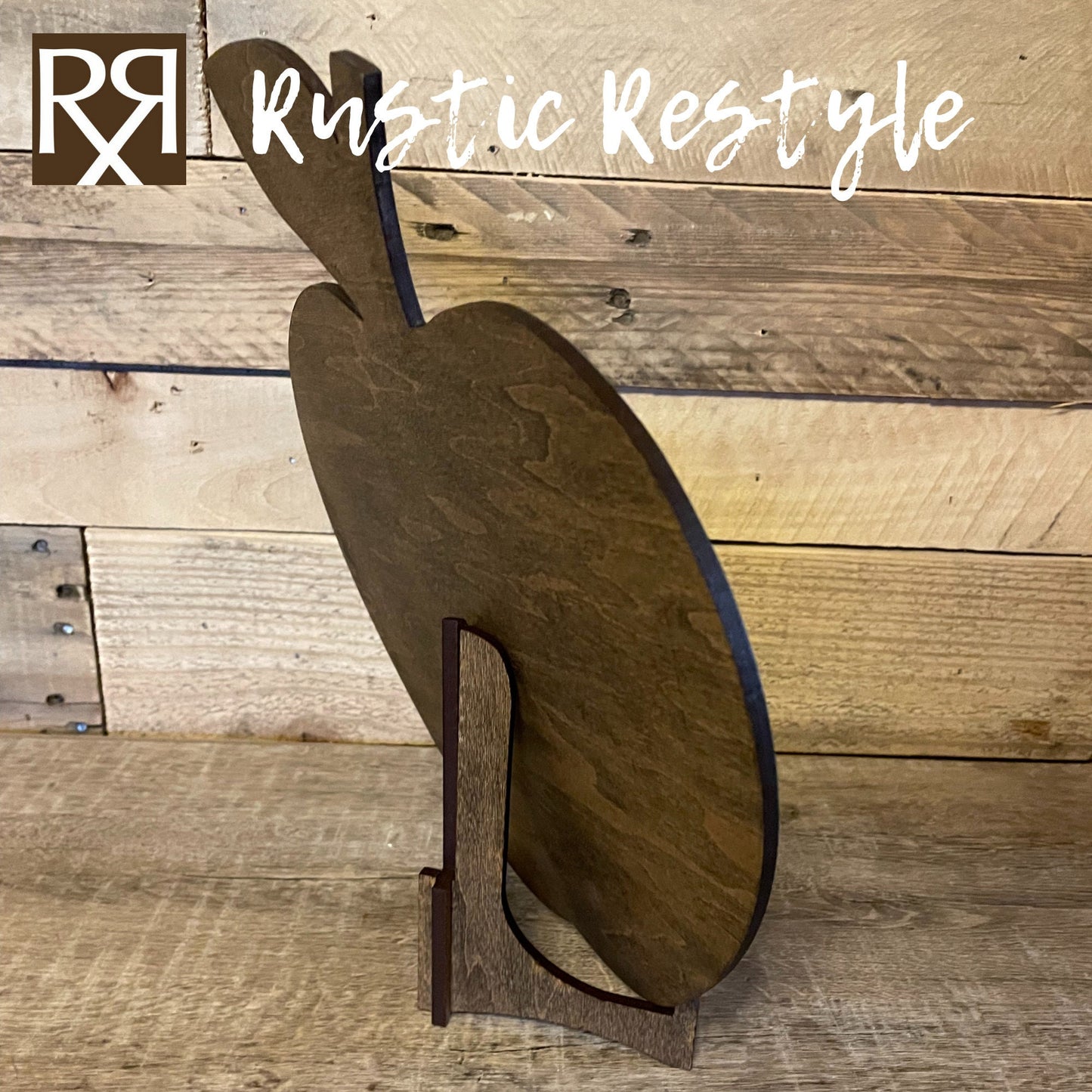 Wooden Teacher apple sign with stand, Customizable Classroom decoration gift