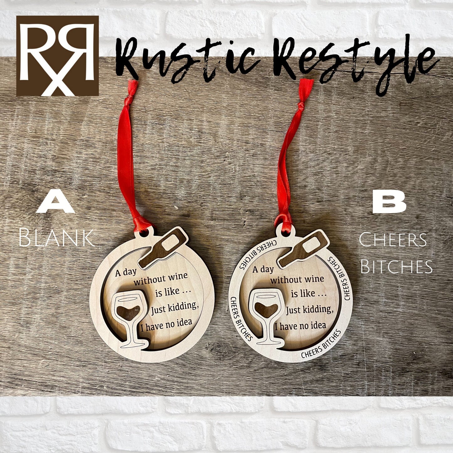 Wine Ornament, girls wine trip vacation, wine lover gift