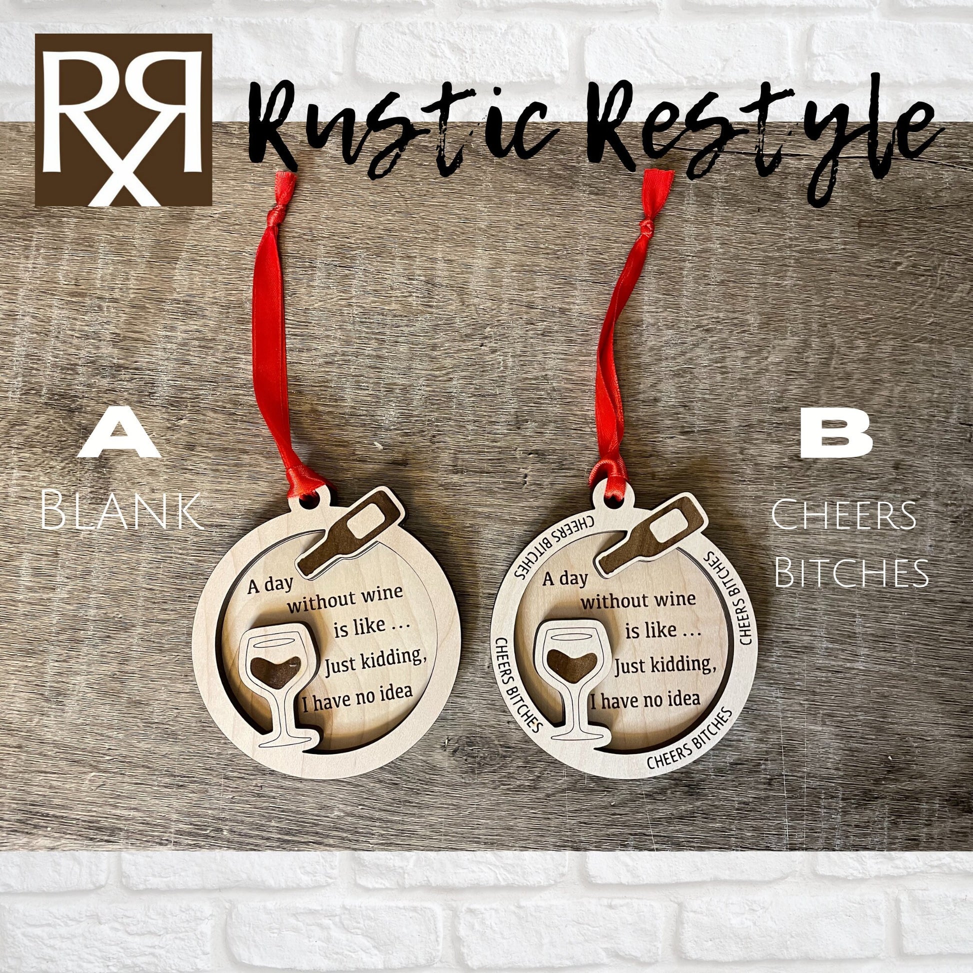 Wine Ornament, girls wine trip vacation, wine lover gift