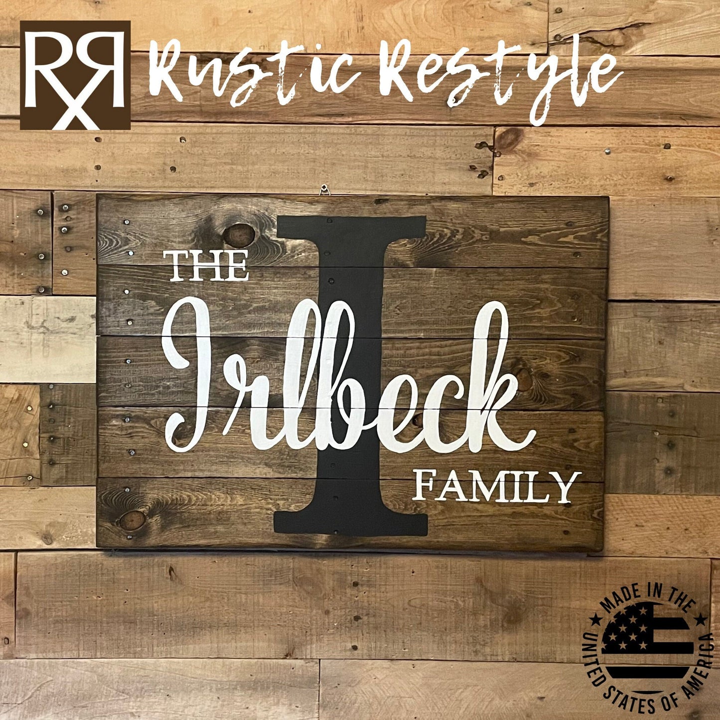 18x25 Family name wood sign