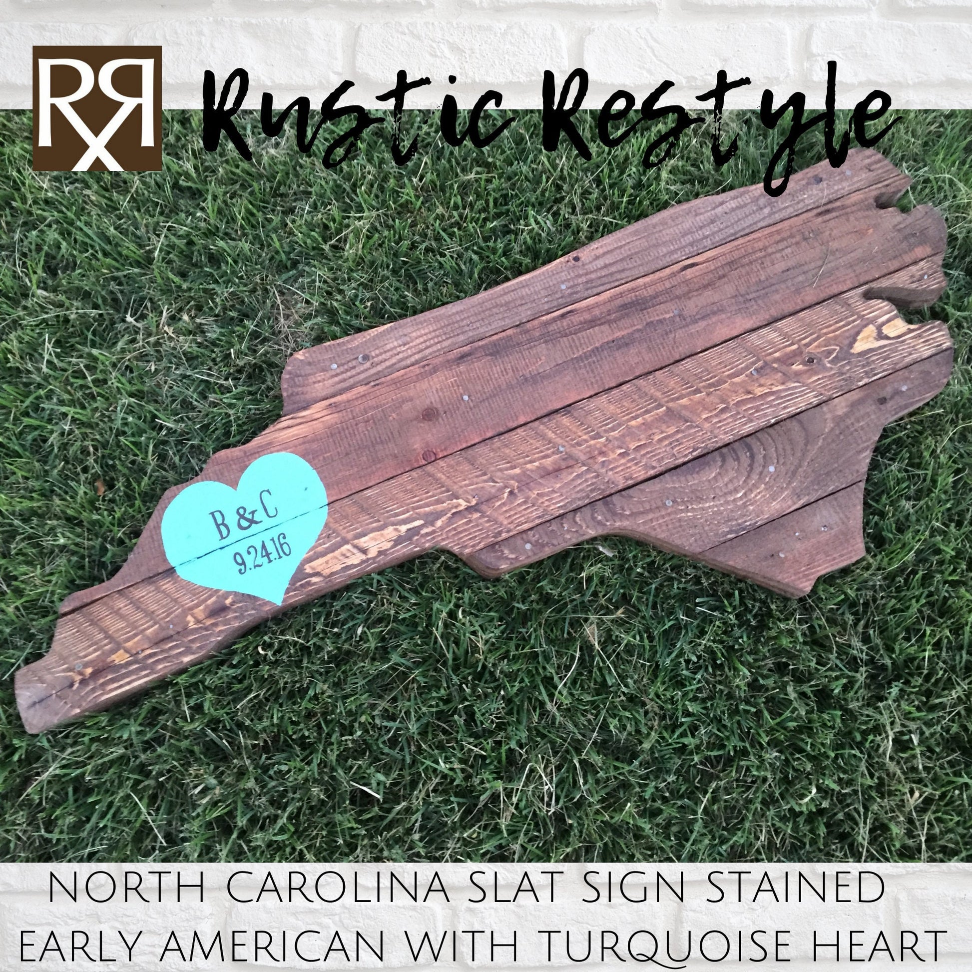 Unique North Carolina Wedding Guest Book Alternative - Handmade with Reclaimed Pallet Wood