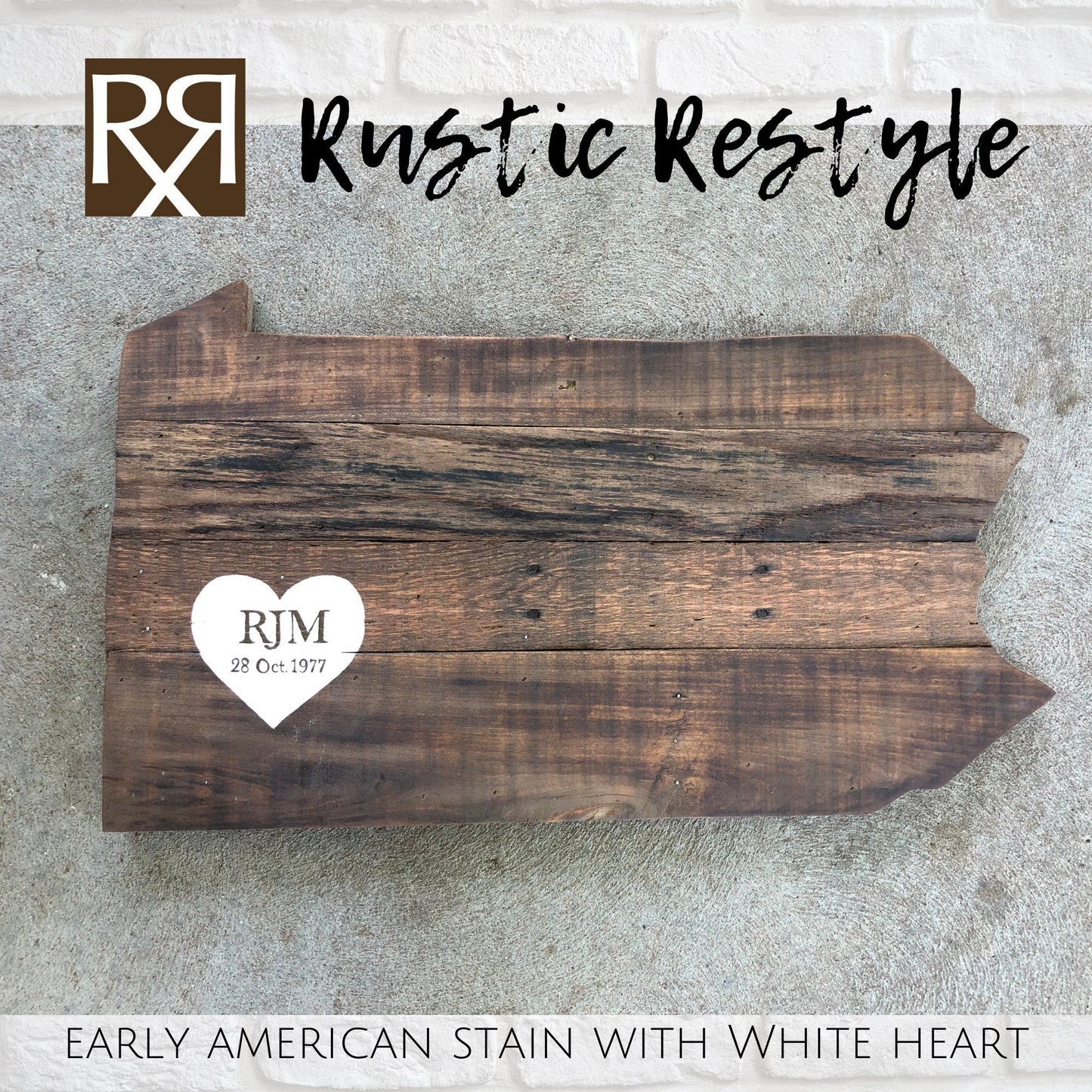 Pennsylvania plaque, Pennsylvania wall art, pallet state cut out, home, heart Gift for new home, the keystone state, wedding guest book