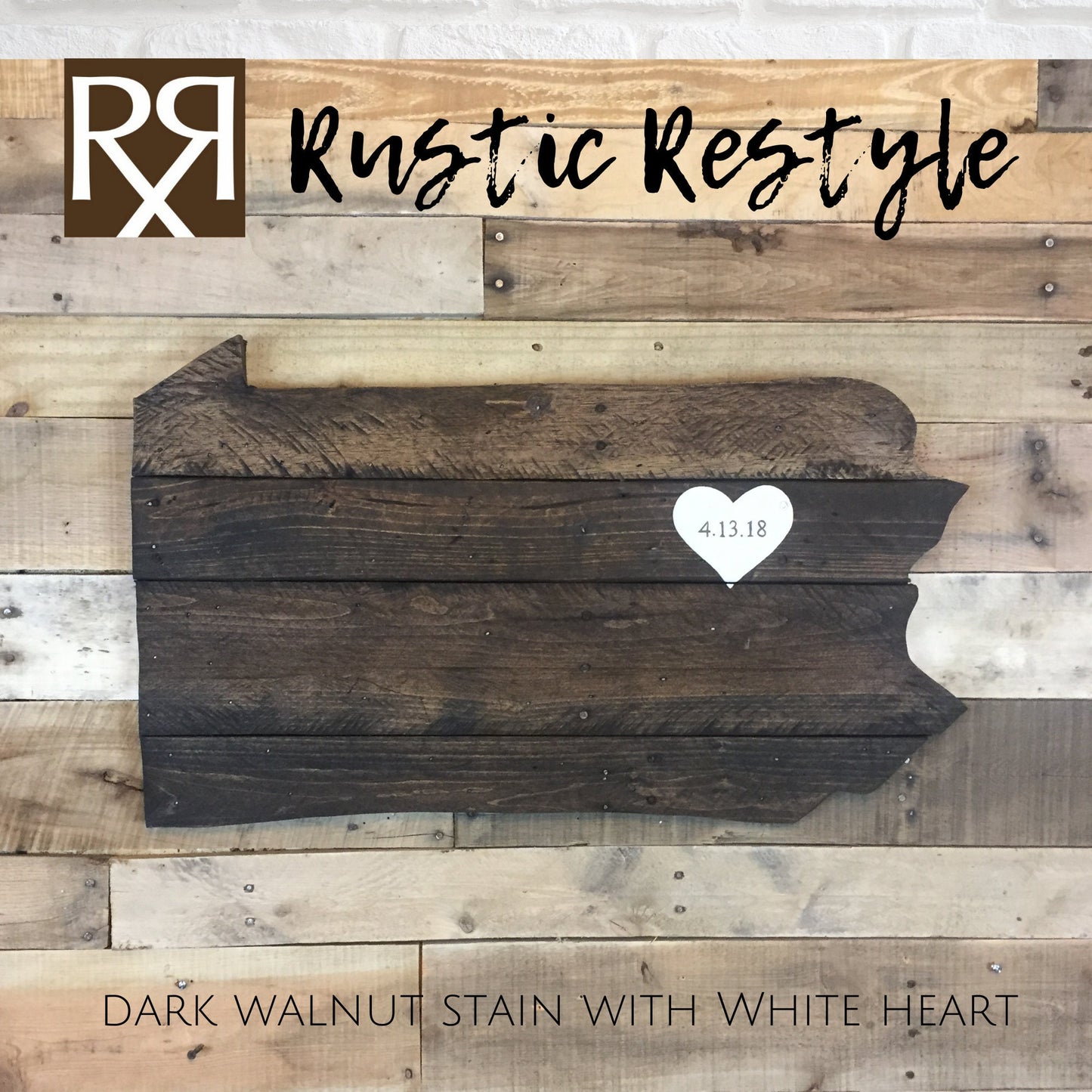 Pennsylvania plaque, Pennsylvania wall art, pallet state cut out, home, heart Gift for new home, the keystone state, wedding guest book