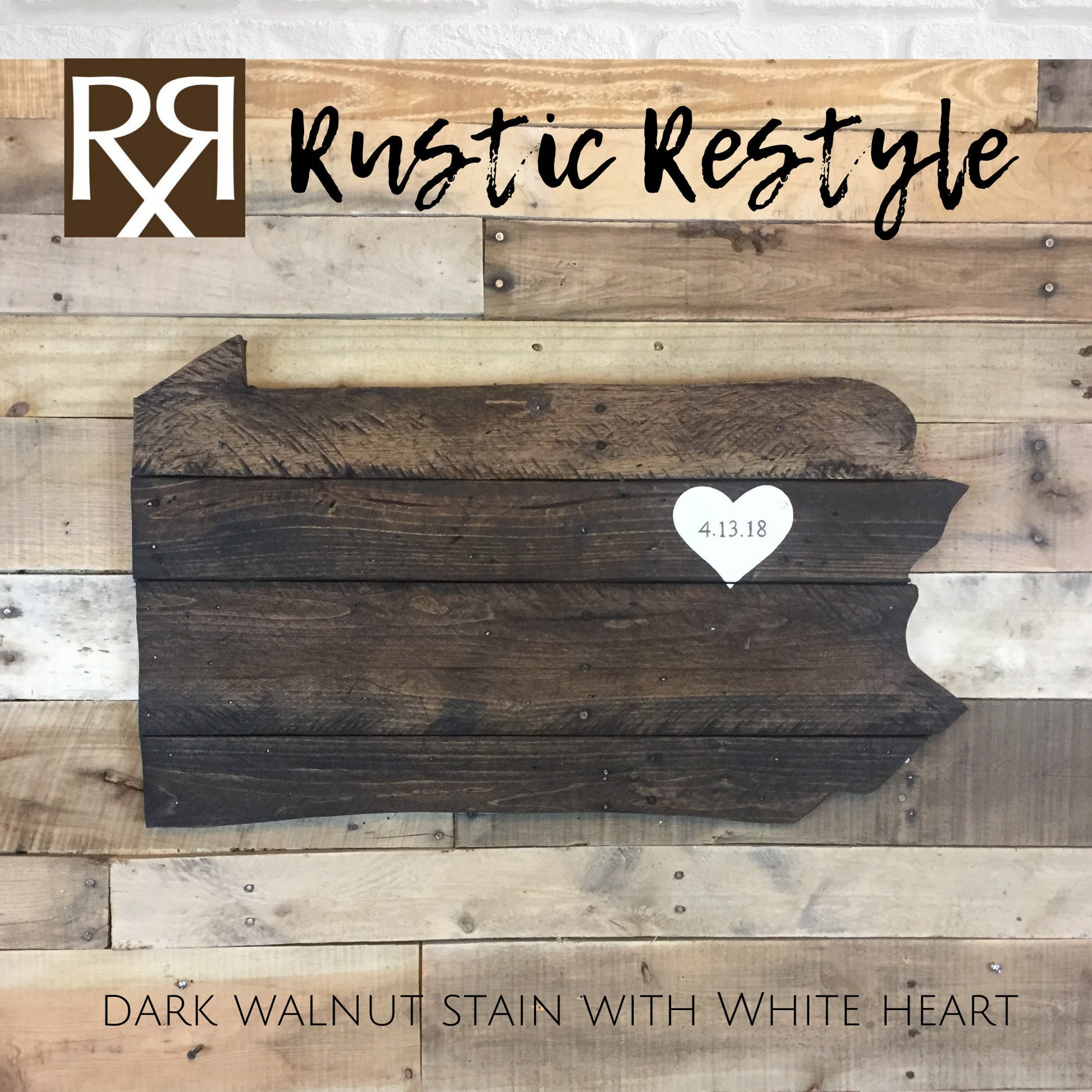 Pennsylvania plaque, Pennsylvania wall art, pallet state cut out, home, heart Gift for new home, the keystone state, wedding guest book