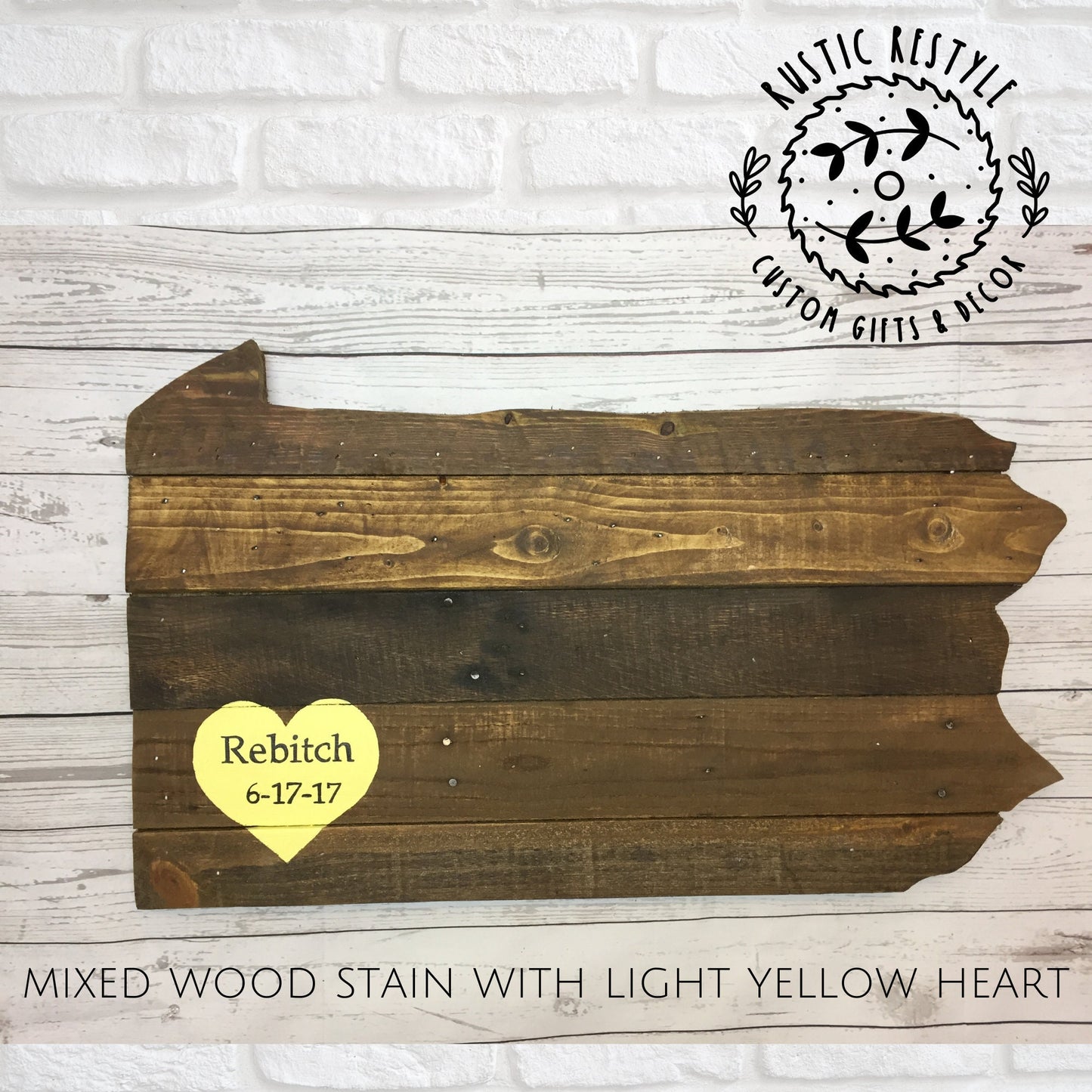 Pennsylvania plaque, Pennsylvania wall art, pallet state cut out, home, heart Gift for new home, the keystone state, wedding guest book