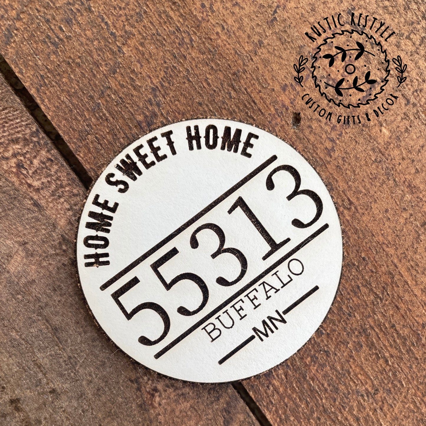 Custom State Wood Sign – Personalized Zip Code Wall Art – Rustic Home Sweet Home Decor