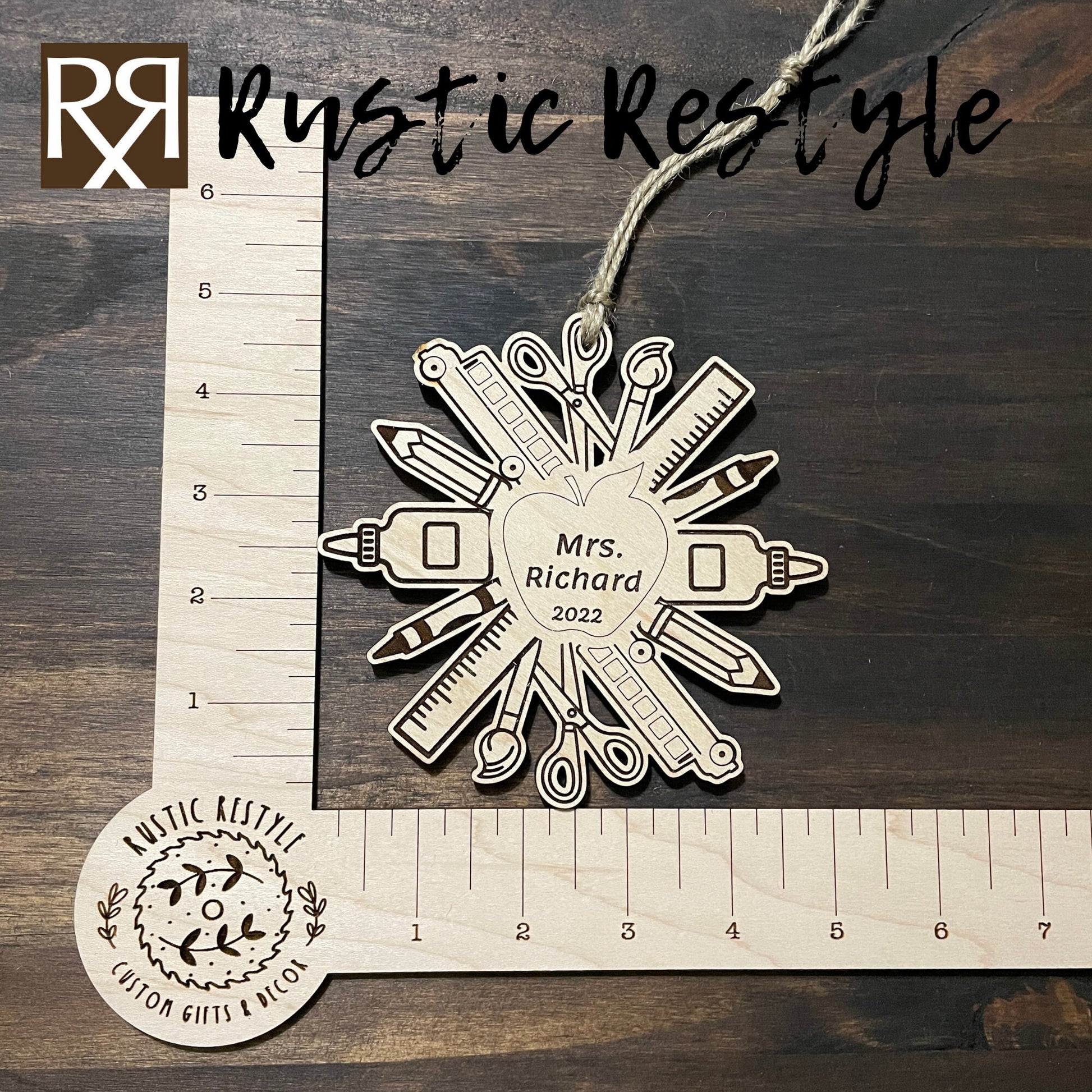 Teacher snowflake ornament, teacher appreciation and Elementary school Christmas gift