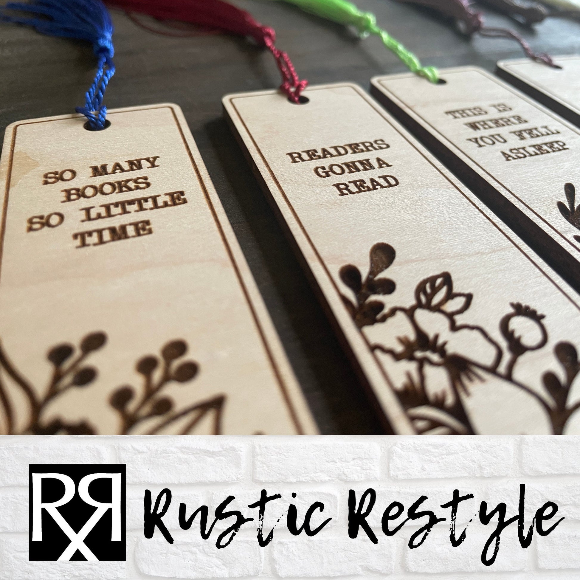 Bookmarks with tassle, once upon a time, just one more chapter, readers gonna read, so many books so little time,