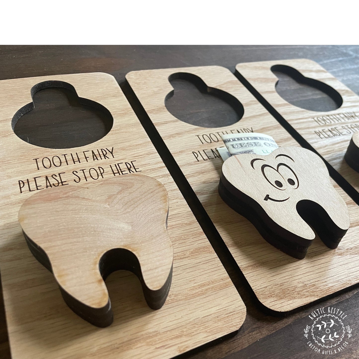 Tooth Fairy Door Hanger, money holder for childrens bedroom