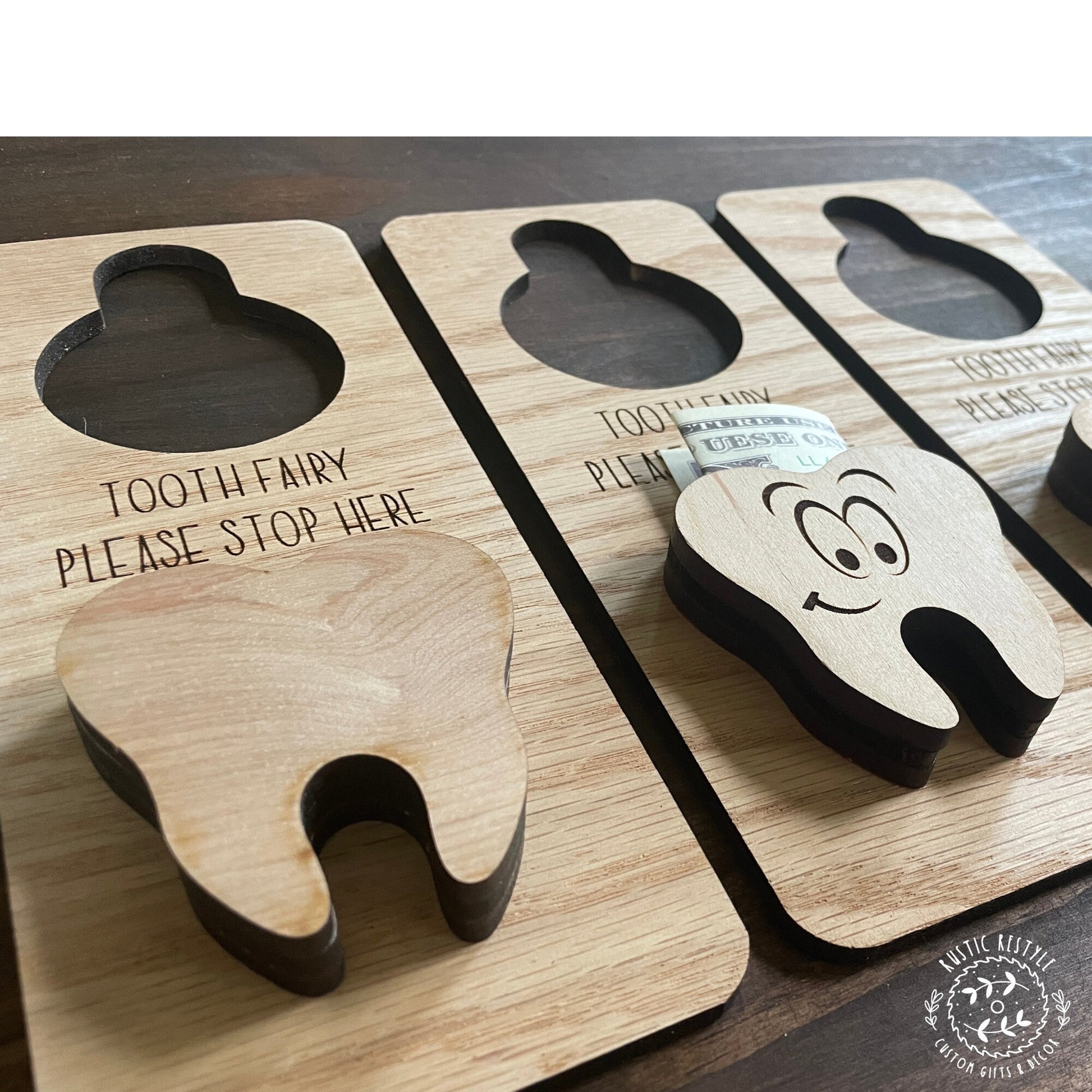 Tooth Fairy Door Hanger, money holder for childrens bedroom