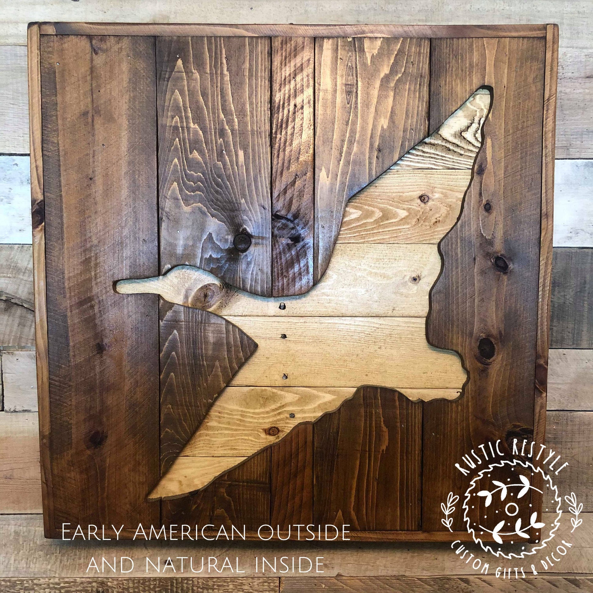 Rustic Wood Duck Hunting sign, Large Wood Pallet wall art, Rustic home decor and Hunting gifts for him/dad/man/hunters