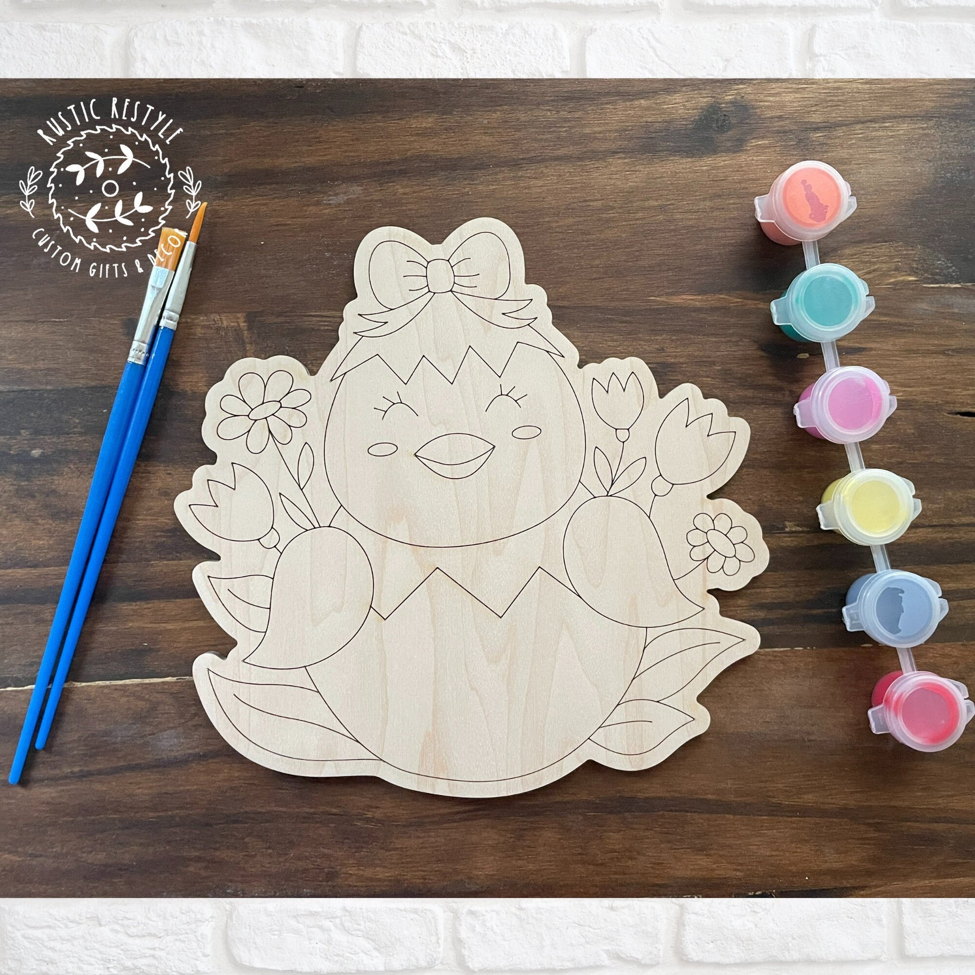 DIY Easter paint kits, Kids gift from Easter bunny, paintable cards for Easter, Basket filler or stuffer
