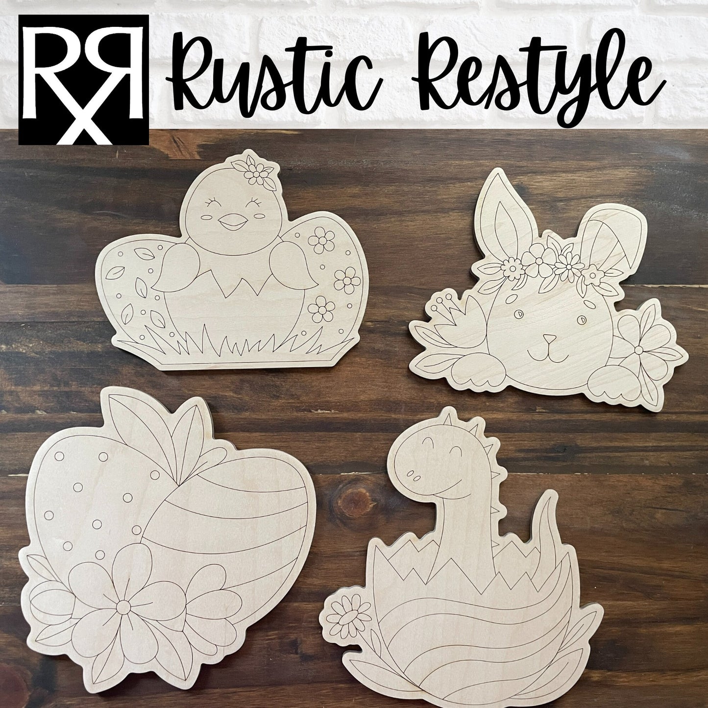 DIY Easter paint kits, Kids gift from Easter bunny, paintable cards for Easter, Basket filler or stuffer