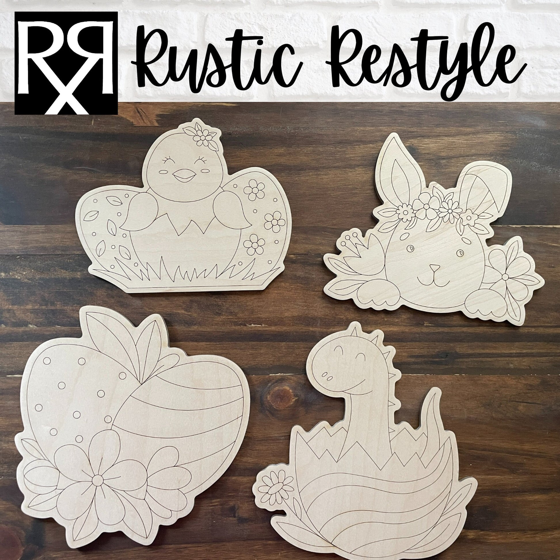 DIY Easter paint kits, Kids gift from Easter bunny, paintable cards for Easter, Basket filler or stuffer
