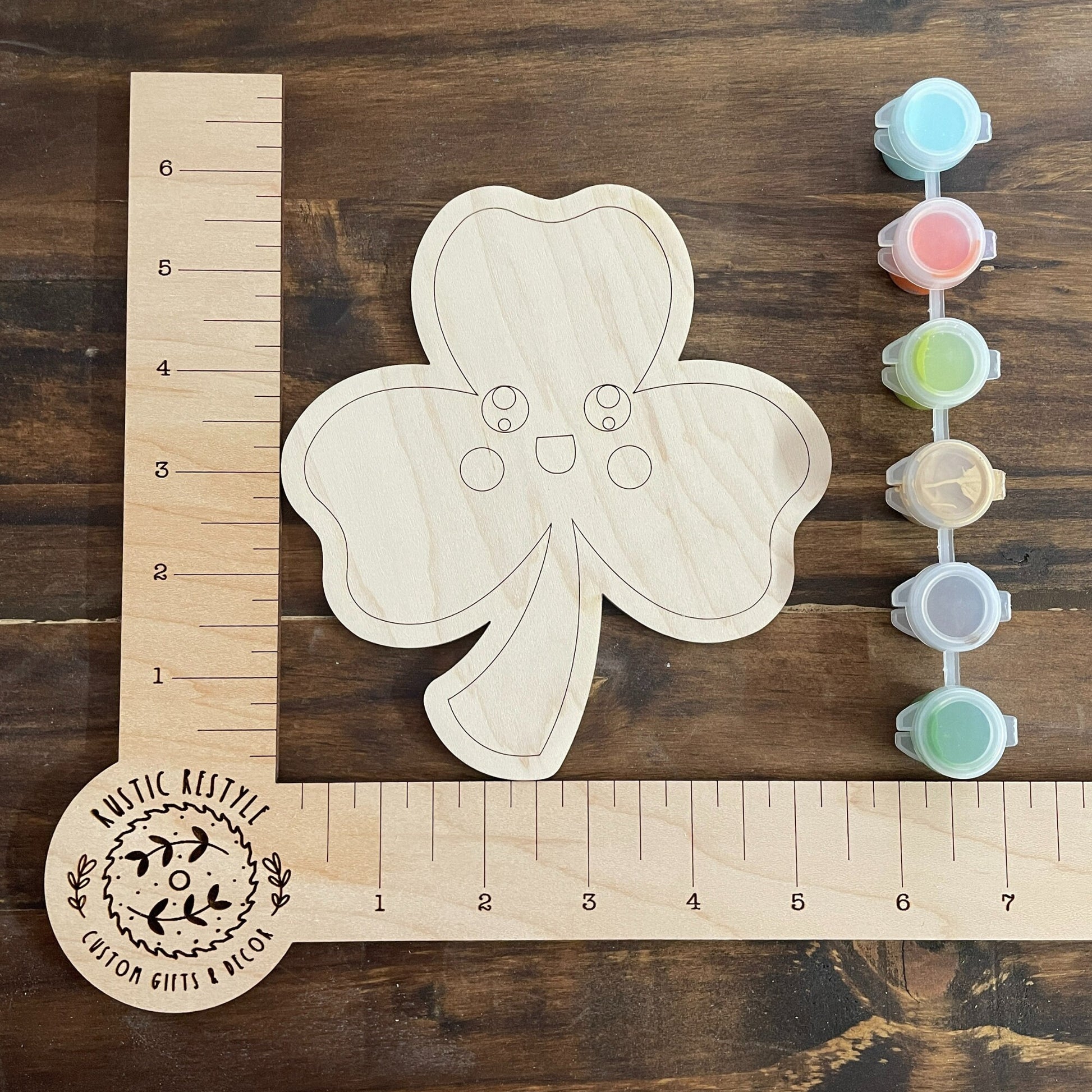 DIY Saint Patricks Day paint kit paintable Leprechaun, pot of gold, Rainbow