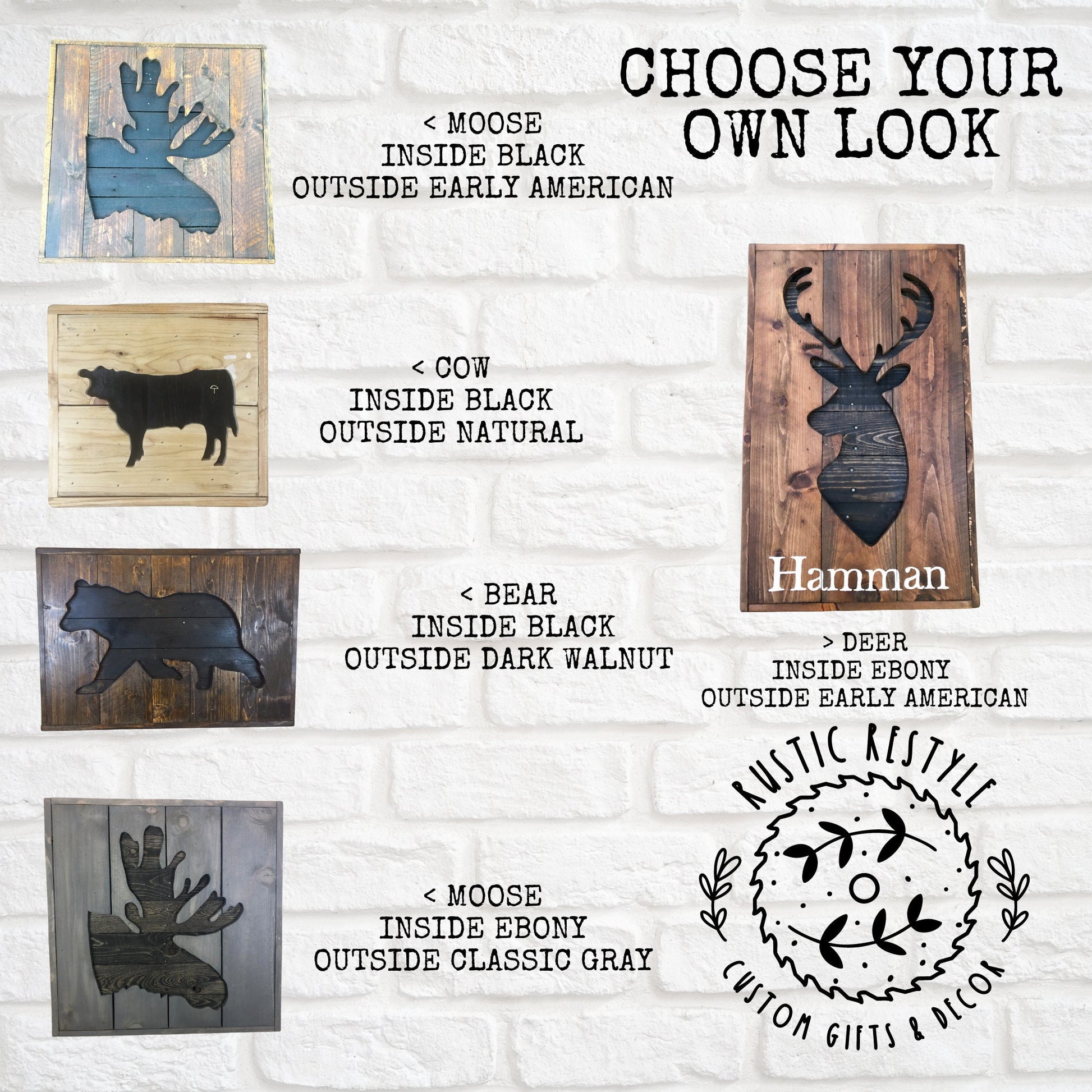 customized pallet deer head sign, wall art signage, rustic hunting decor,
