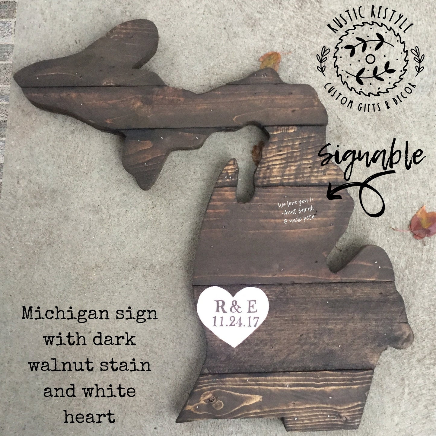 Capture the Beauty of Michigan, Personalized State pallet Wedding Sign or Custom Wall Art anniversary gift