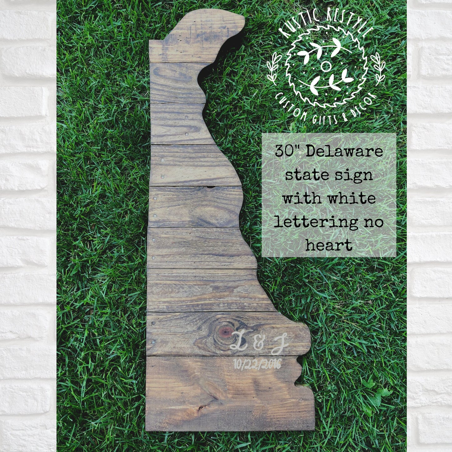 Delaware state art, Delaware map sign, wall art, pallet state cut out, Gift for new home, wedding guest book, wall above couch gallery