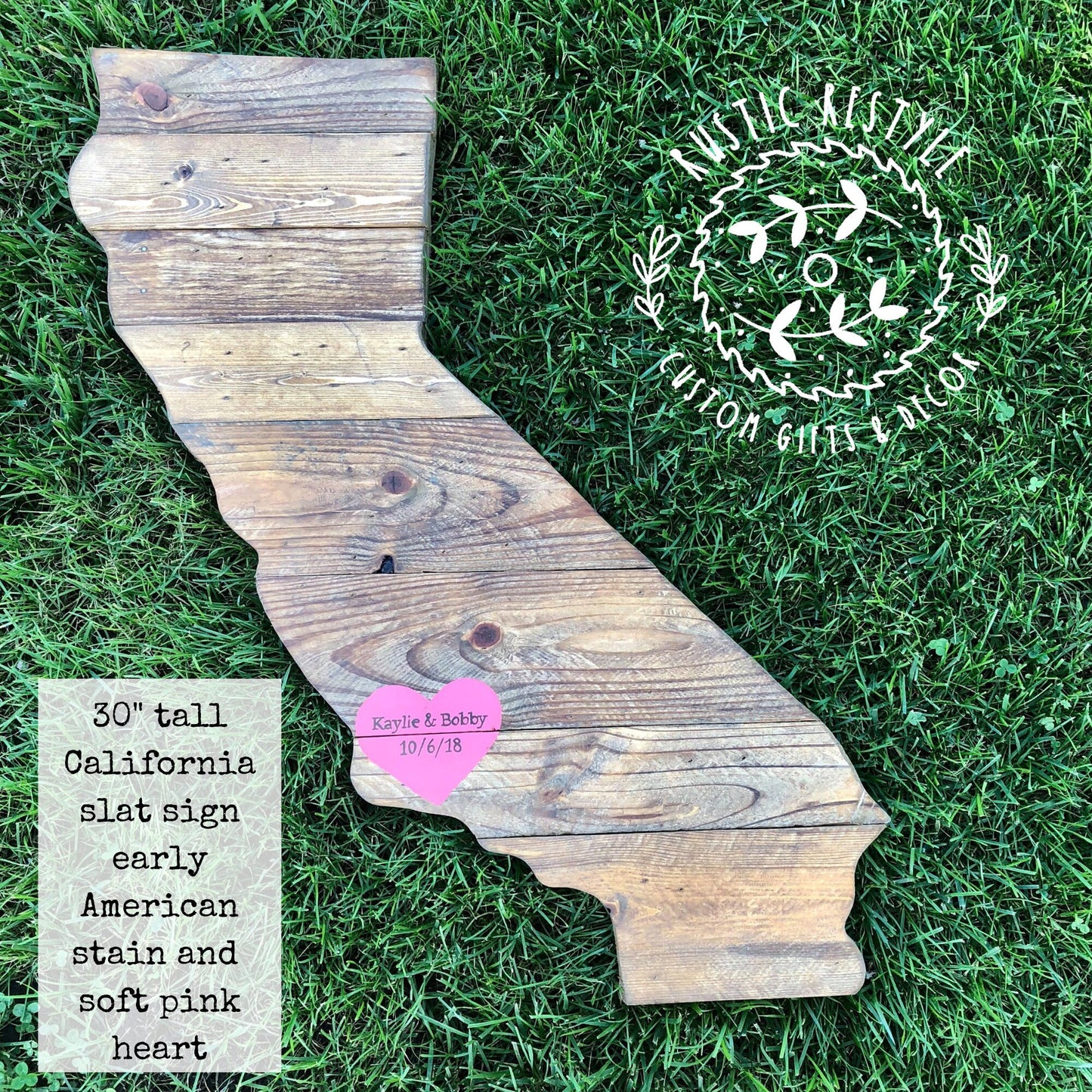 California Map, California wall art, pallet state cut out, home, heart Gift for new home, wedding guest book, Eureka, Lake tahoe, hollywood