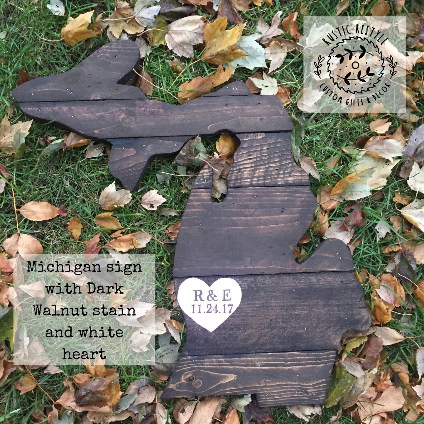 Capture the Beauty of Michigan, Personalized State pallet Wedding Sign or Custom Wall Art anniversary gift