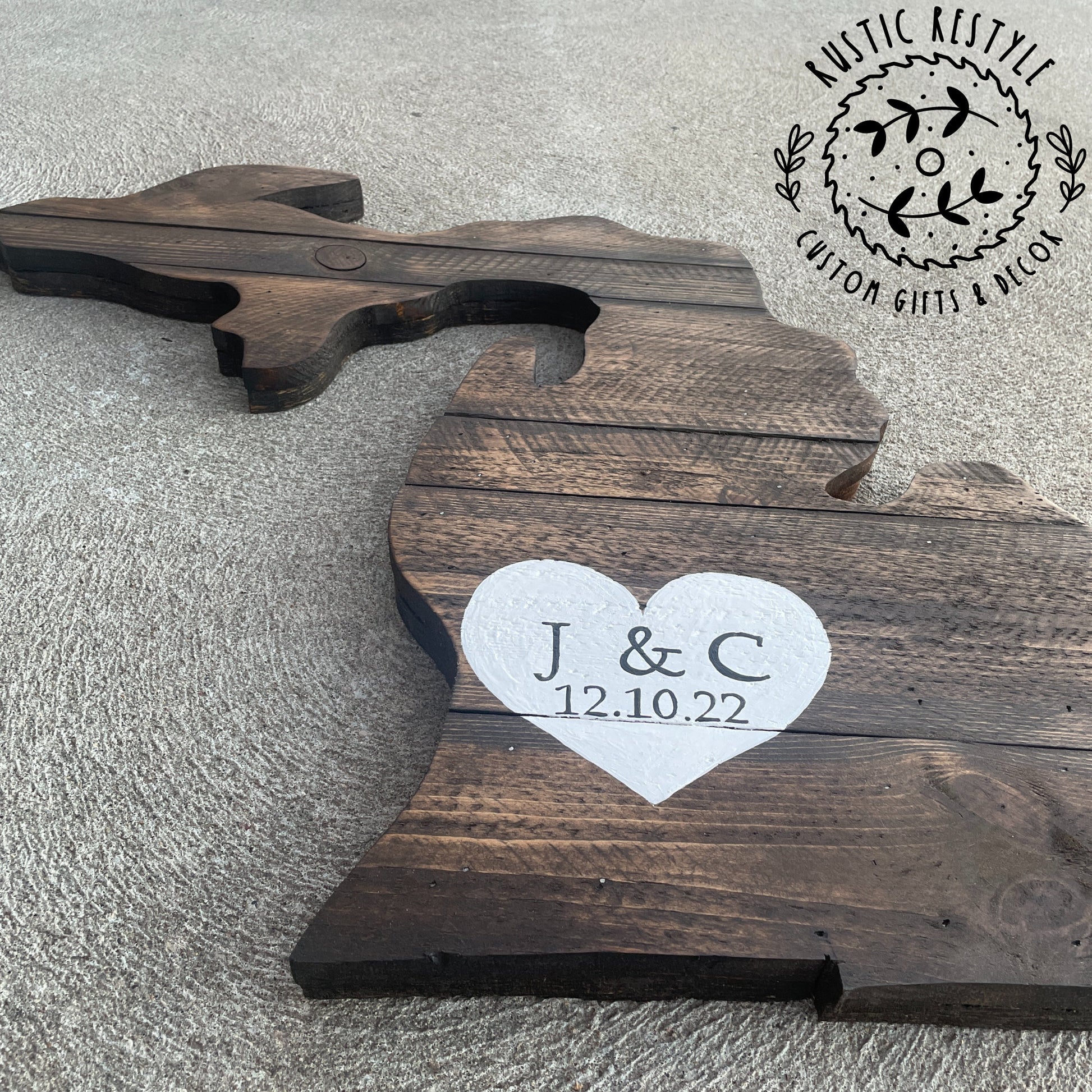 Capture the Beauty of Michigan, Personalized State pallet Wedding Sign or Custom Wall Art anniversary gift