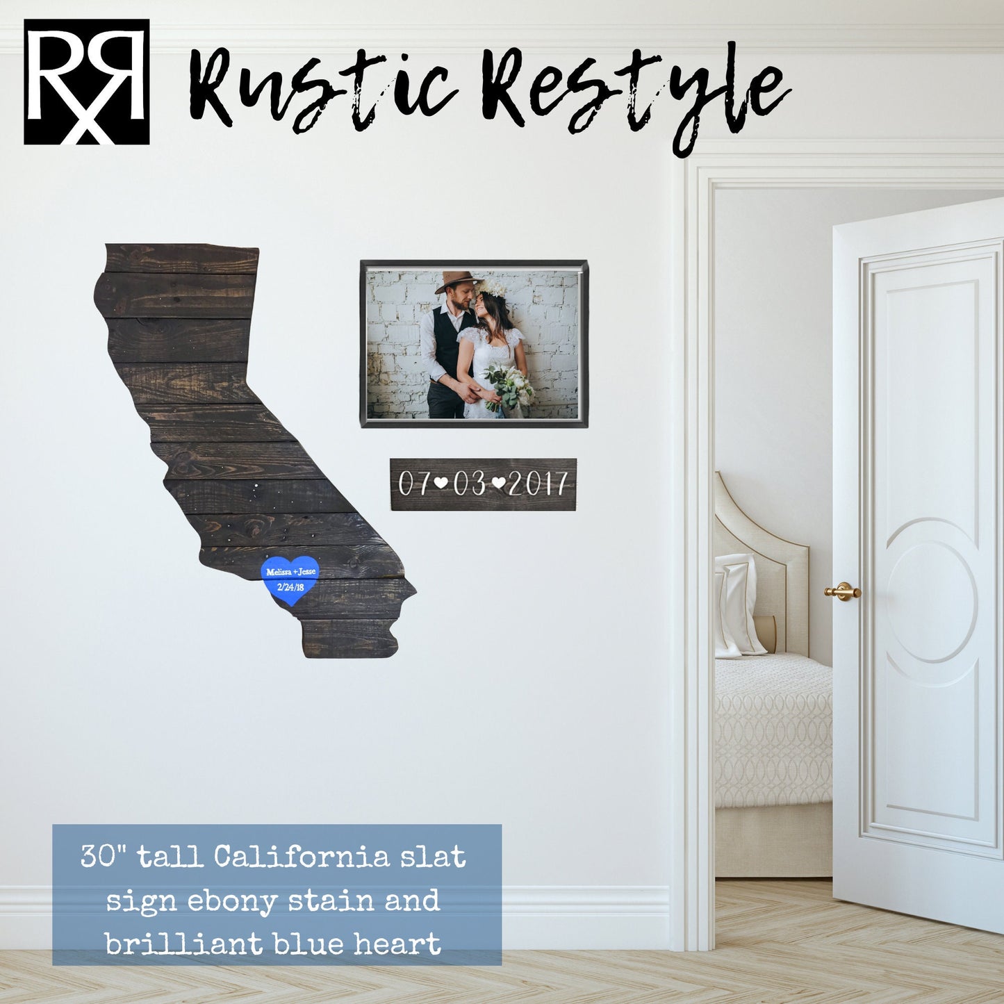 California Map, California wall art, pallet state cut out, home, heart Gift for new home, wedding guest book, Eureka, Lake tahoe, hollywood