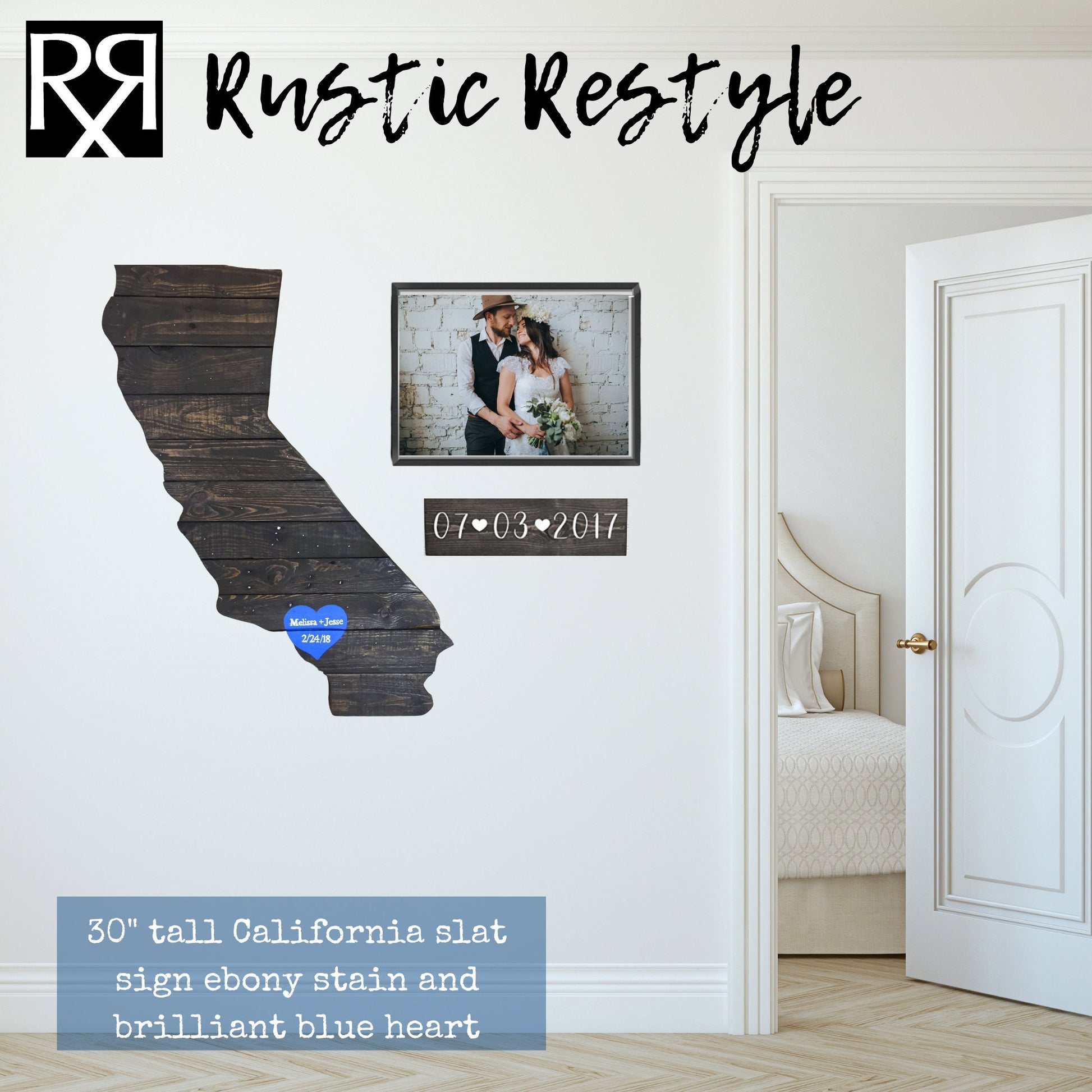 California Map, California wall art, pallet state cut out, home, heart Gift for new home, wedding guest book, Eureka, Lake tahoe, hollywood