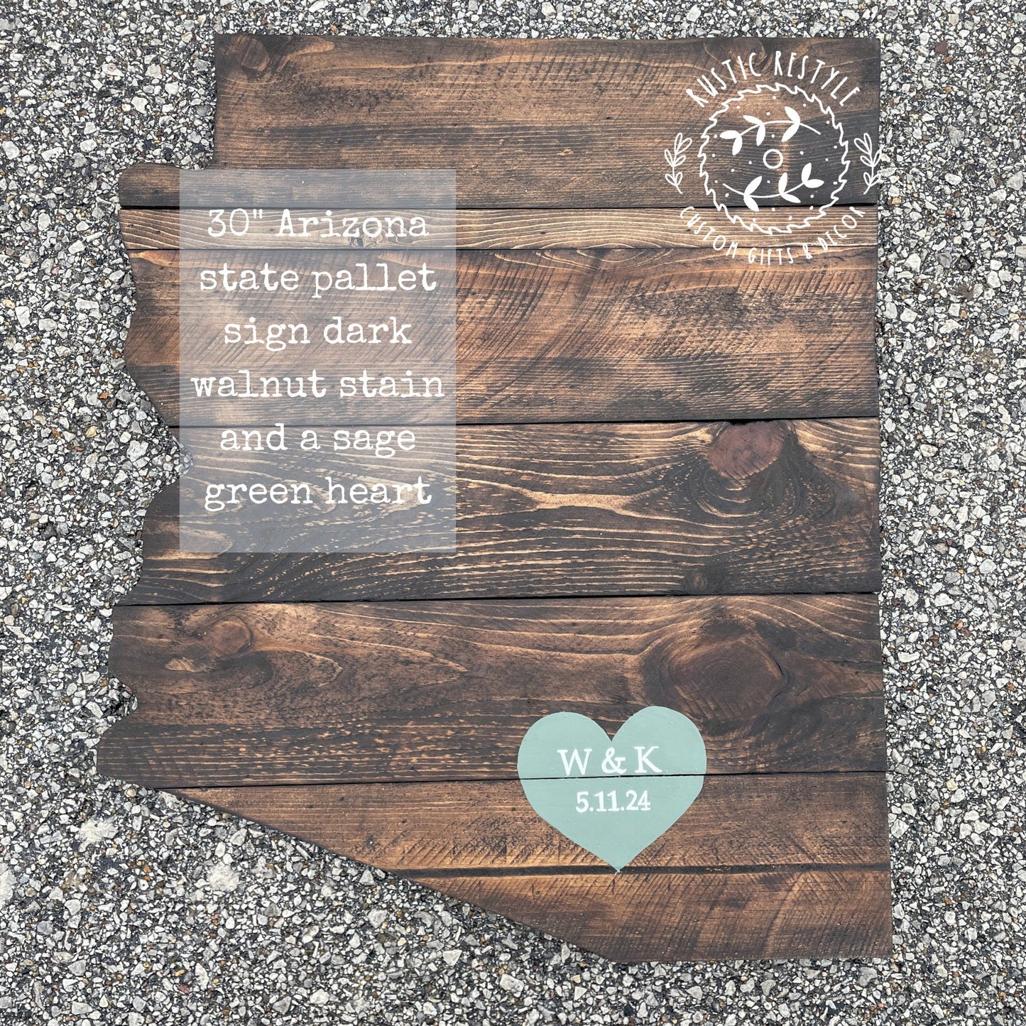 Arizona Wedding Guest book, Arizona wedding decor, Guest book, pallet handmade, Arizona state wedding sign, Arizona pallet cut out sign