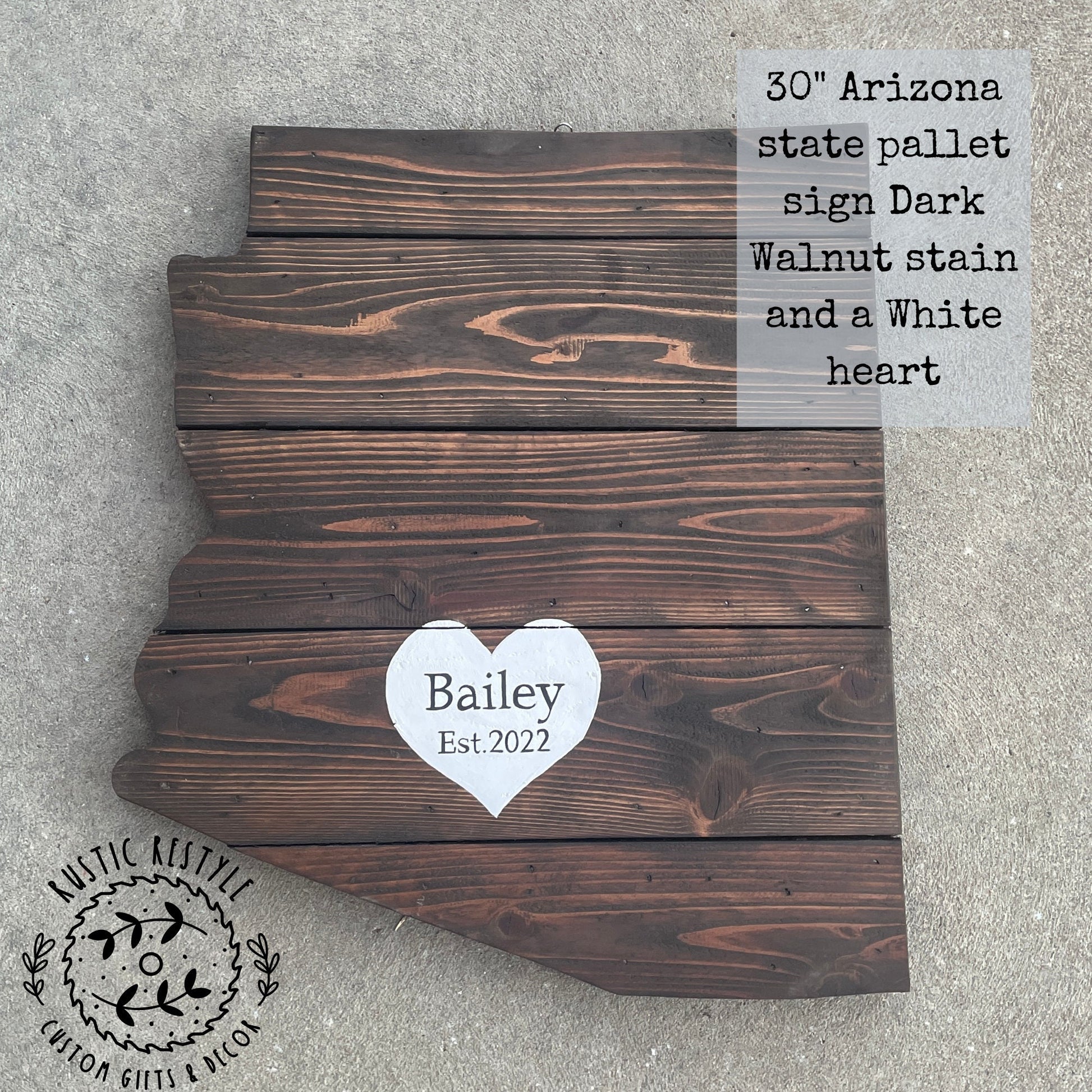 Arizona Wedding Guest book, Arizona wedding decor, Guest book, pallet handmade, Arizona state wedding sign, Arizona pallet cut out sign