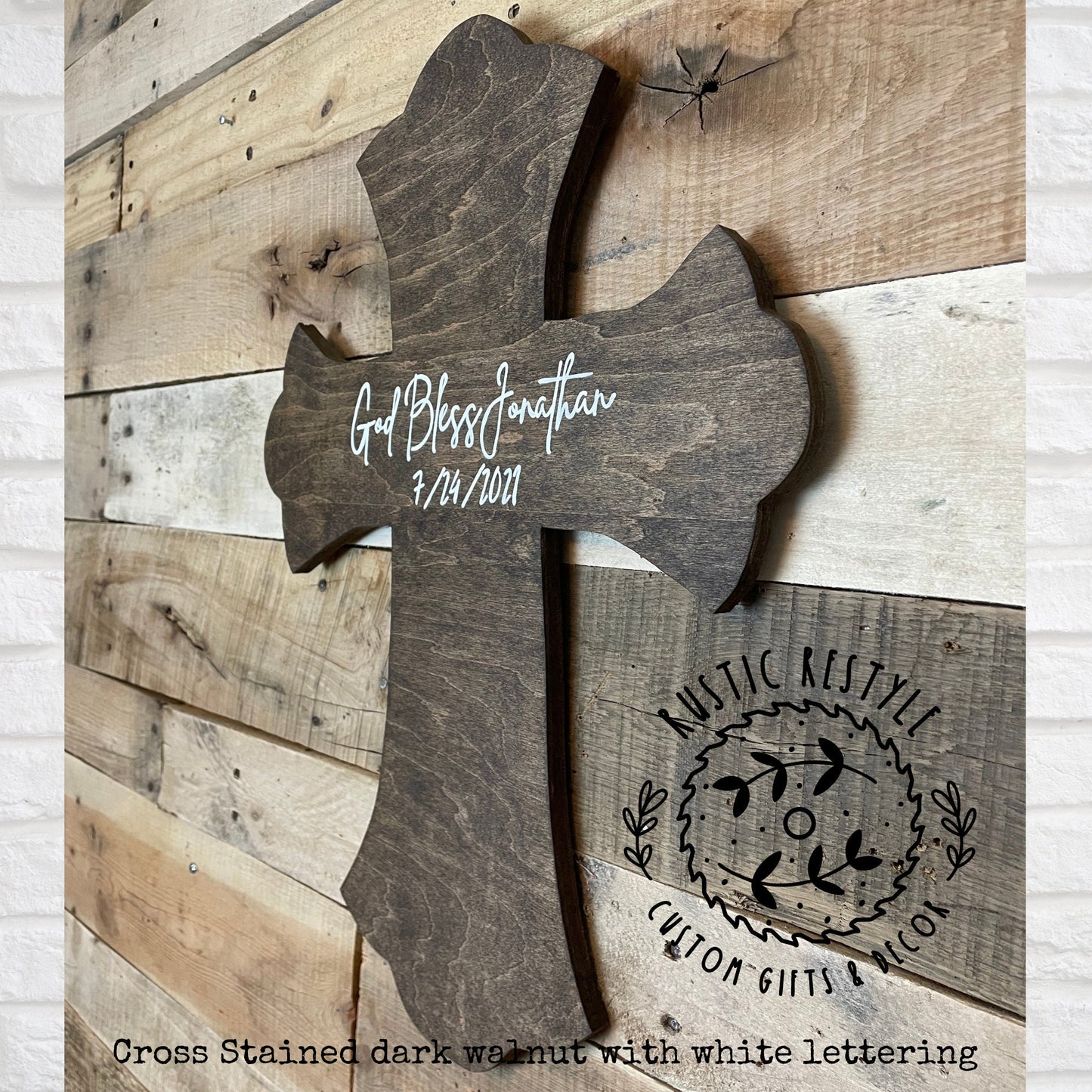 God Bless Personalized wooden cross, Baptism and confirmation sign-able crosses, confirmation keepsake gift