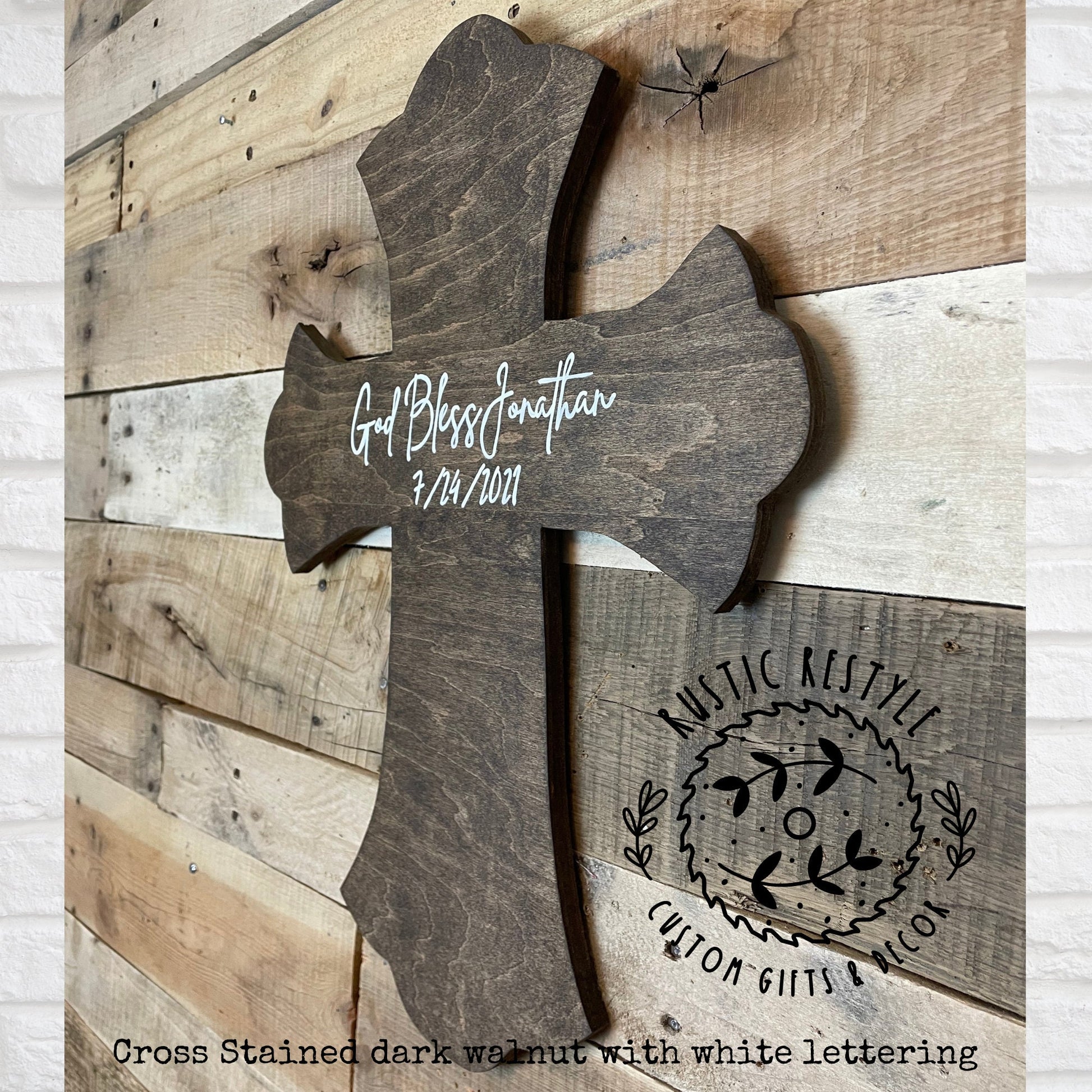 God Bless Personalized wooden cross, Baptism and confirmation sign-able crosses, confirmation keepsake gift