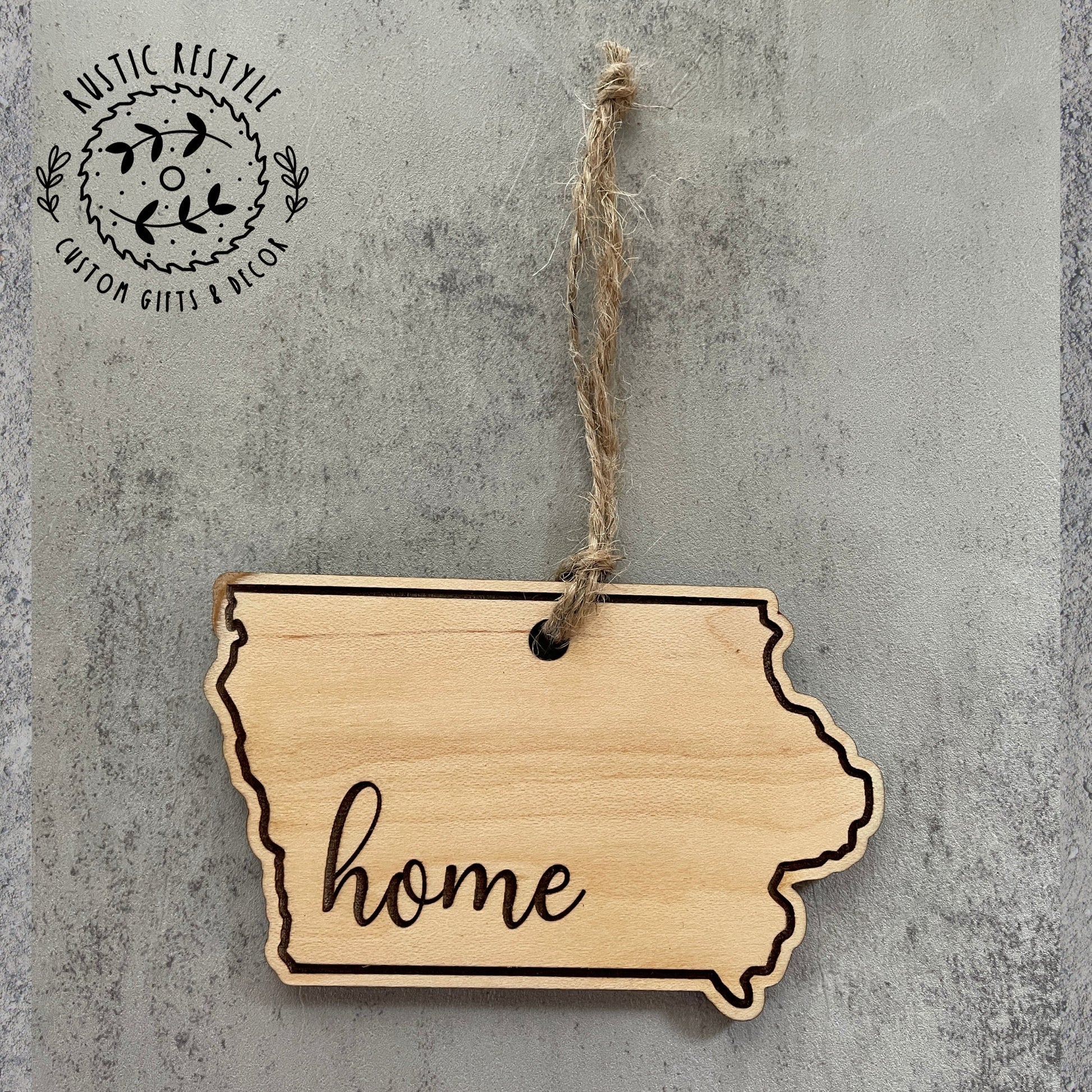 home state wooden ornament, Pick your state