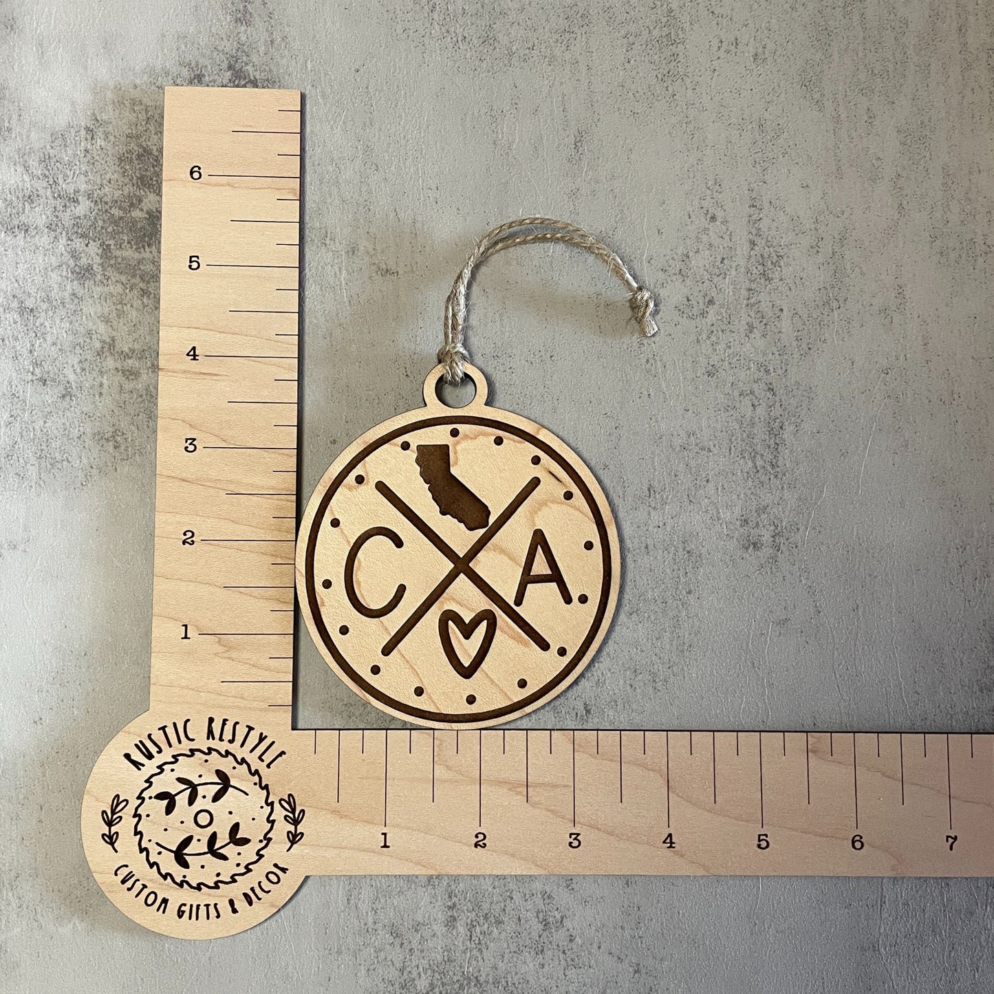 state wooden ornament, Pick your state