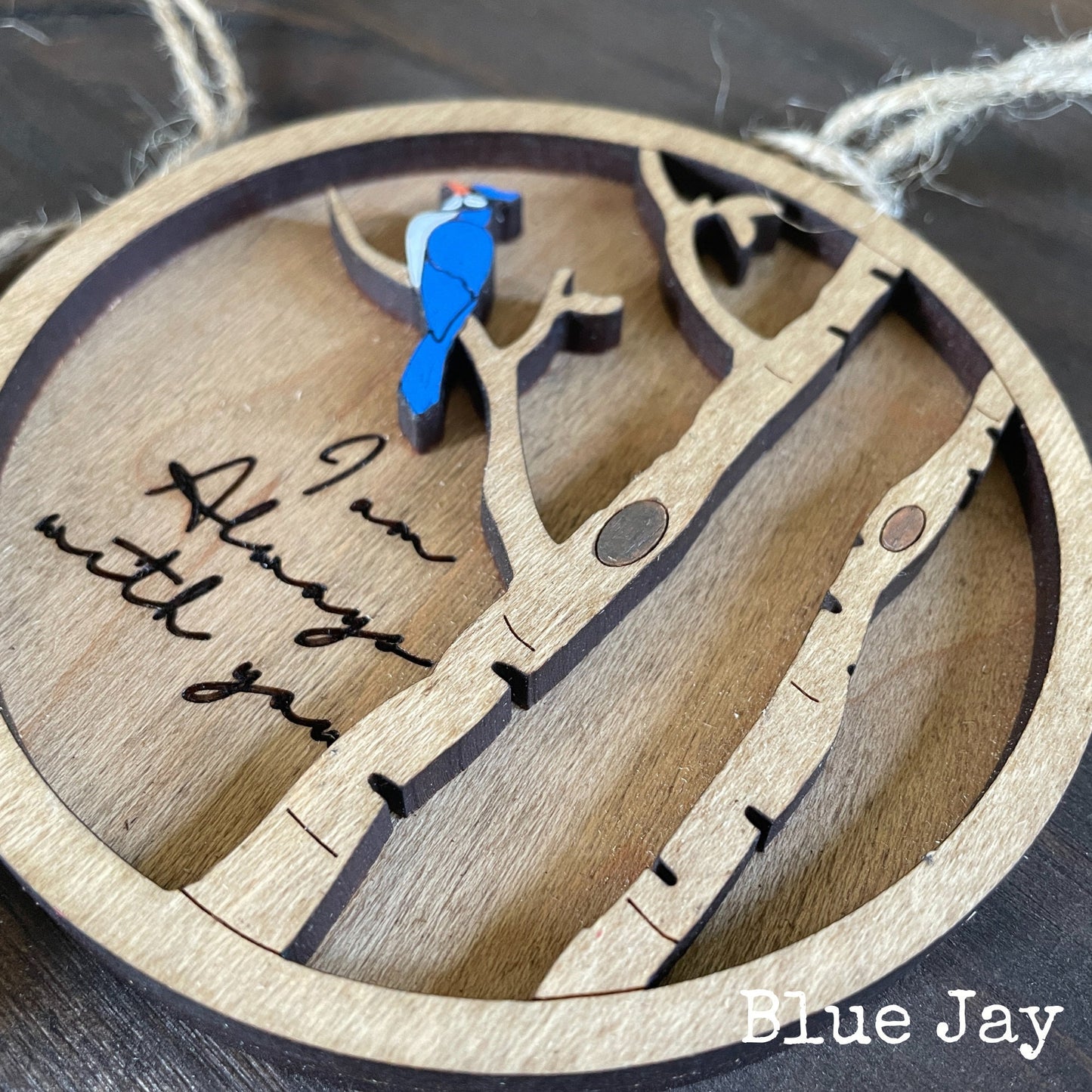 Cardinal, Bluejay, or Butterfly Remembrance Ornament. Memorial Tree Ornaments